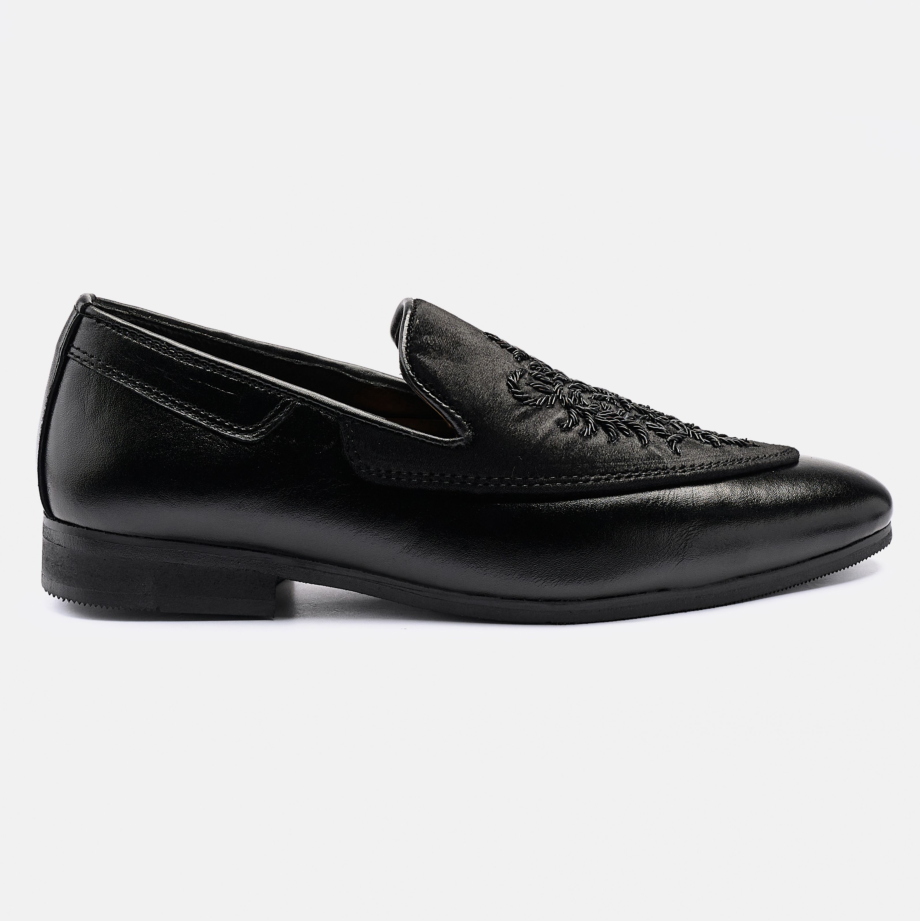 Z13 Black Leather Mix Black Work | ARFIN