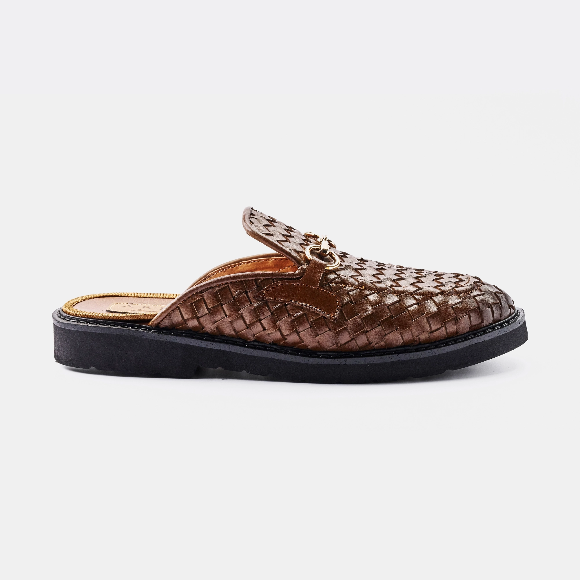Woven Horsebit HighSole HalfShoe