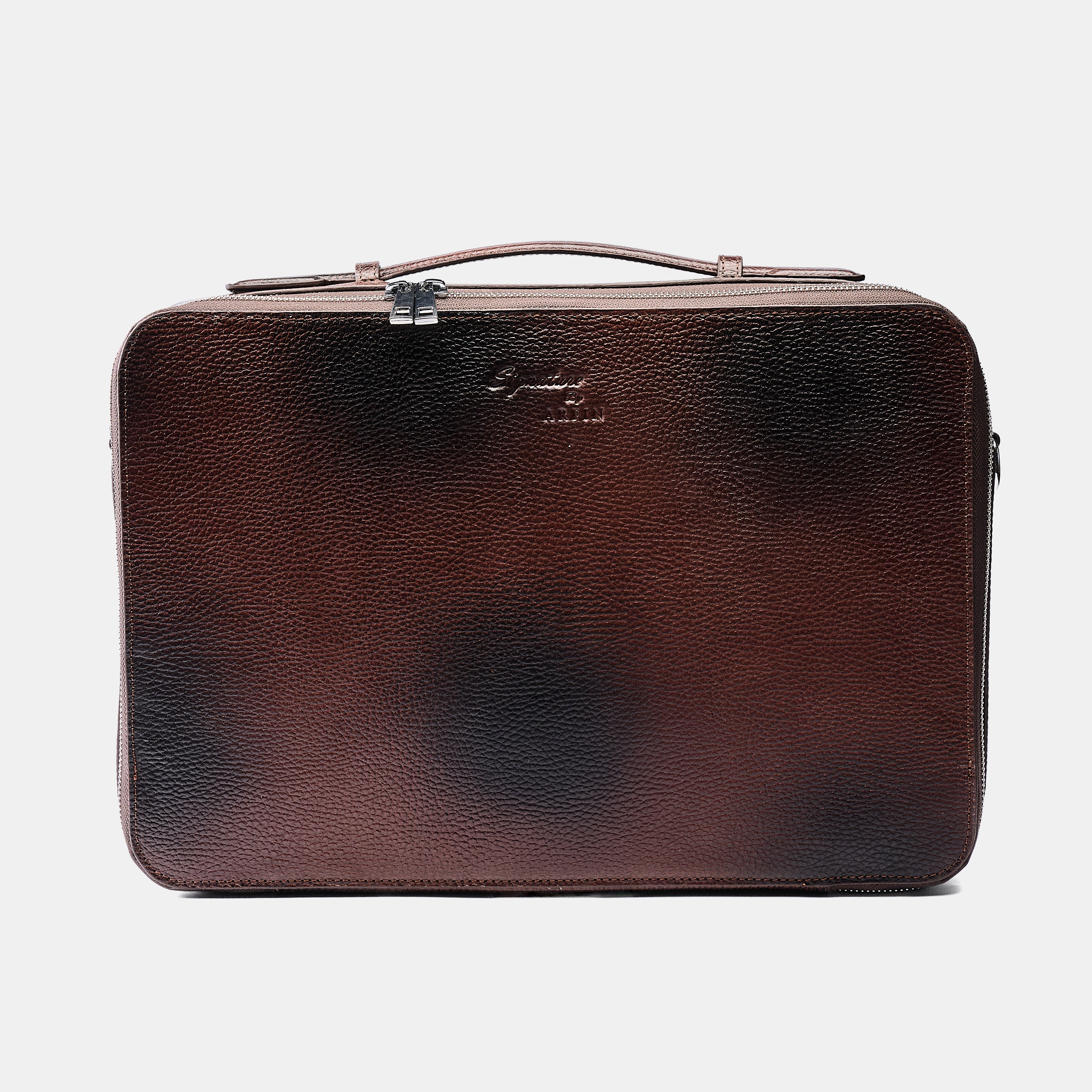 Antique Maroon Briefcase Executive Bag