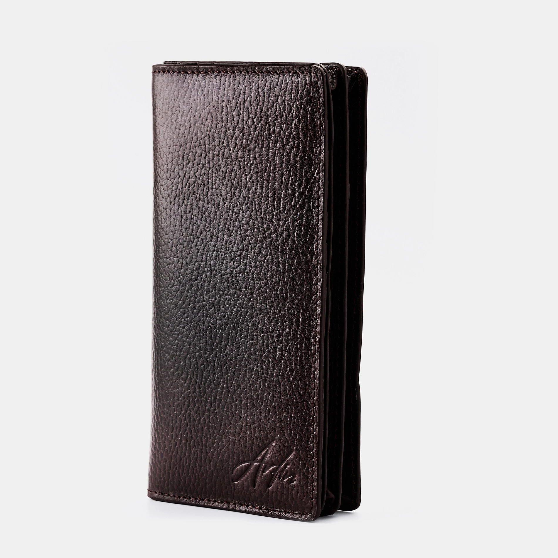 Double Phone Chamber Long Wallet Maroon