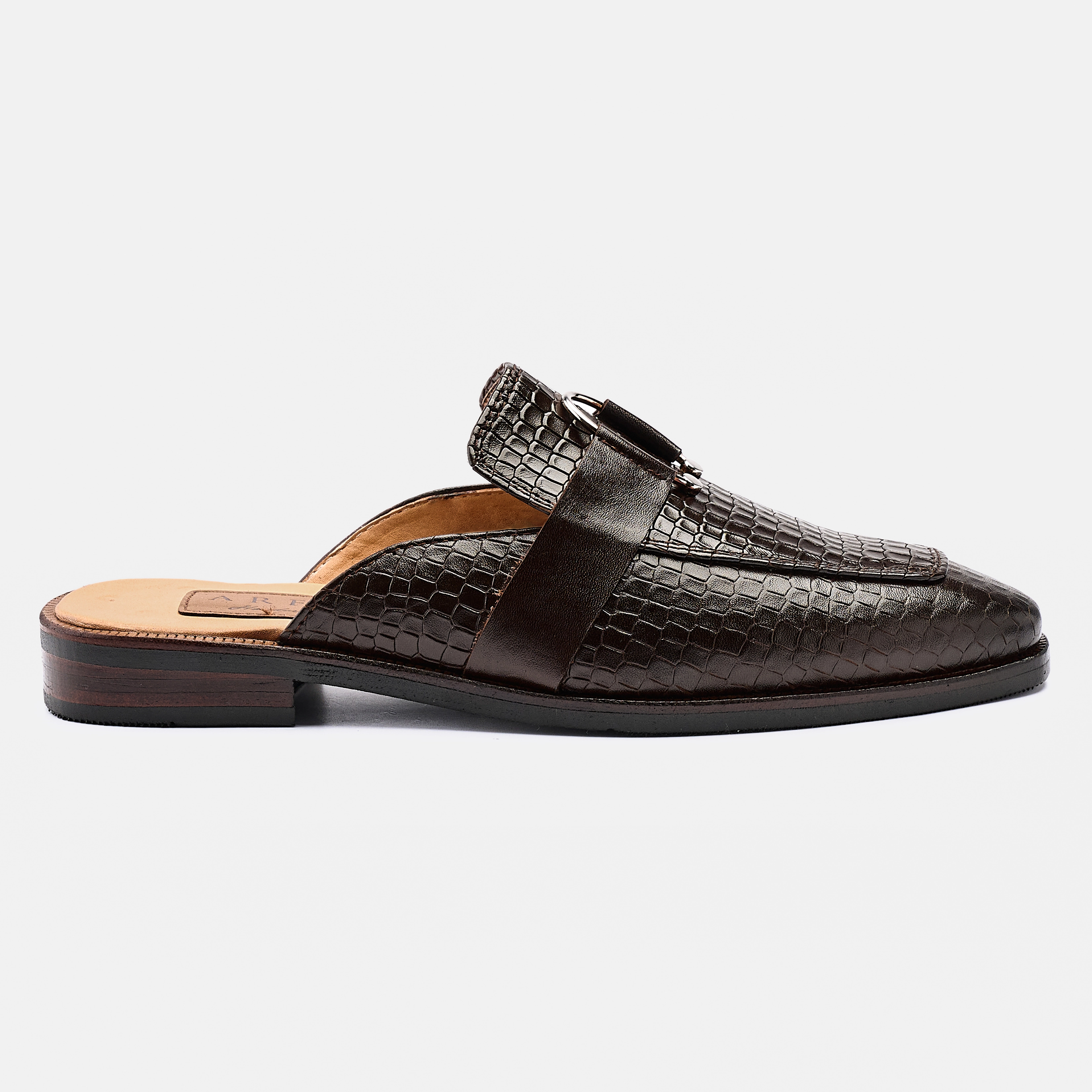 Ring Strap Half Shoe Dice Cocoa