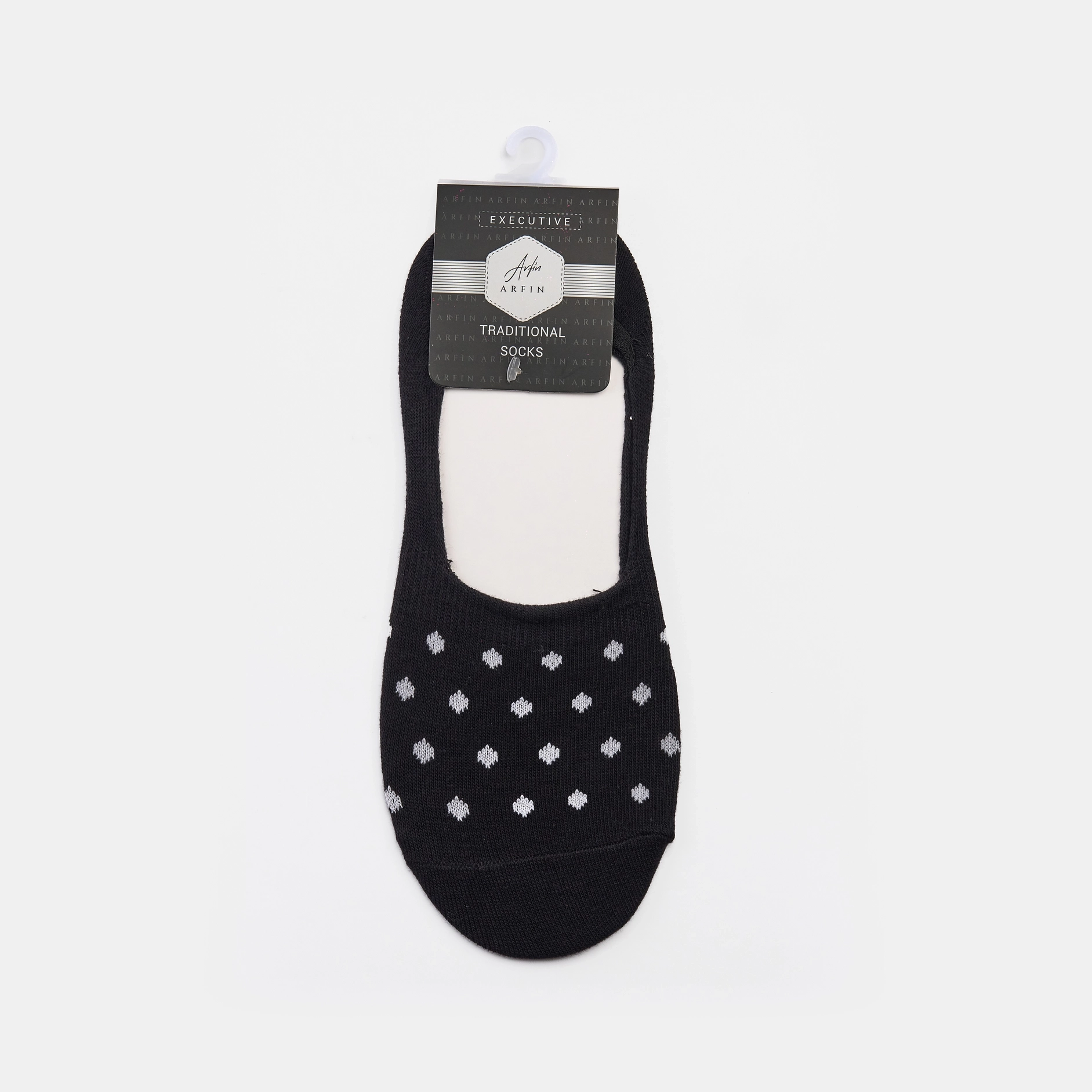 Premium Black Loafer Socks Ball Print