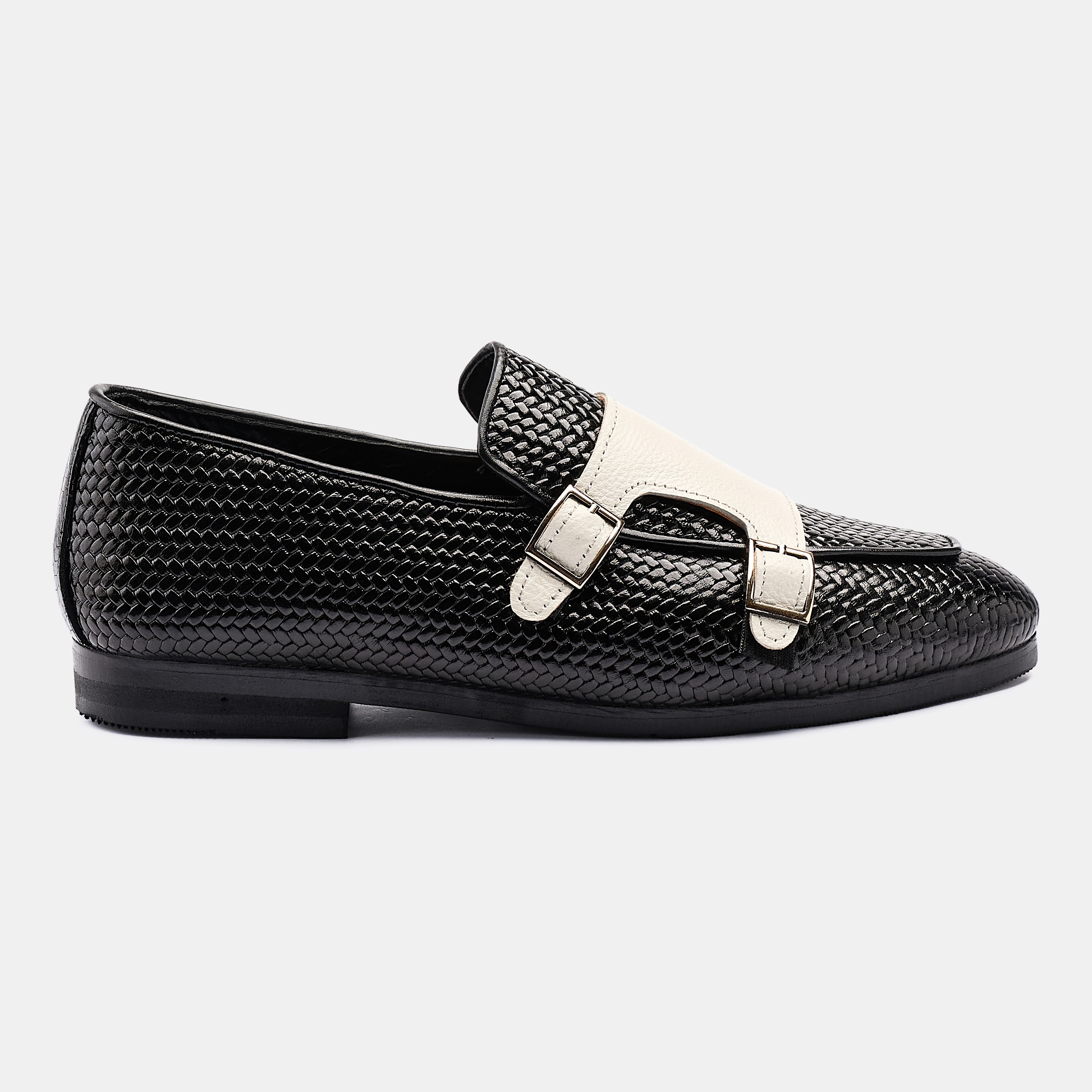 Black X White DM Embossed Loafer