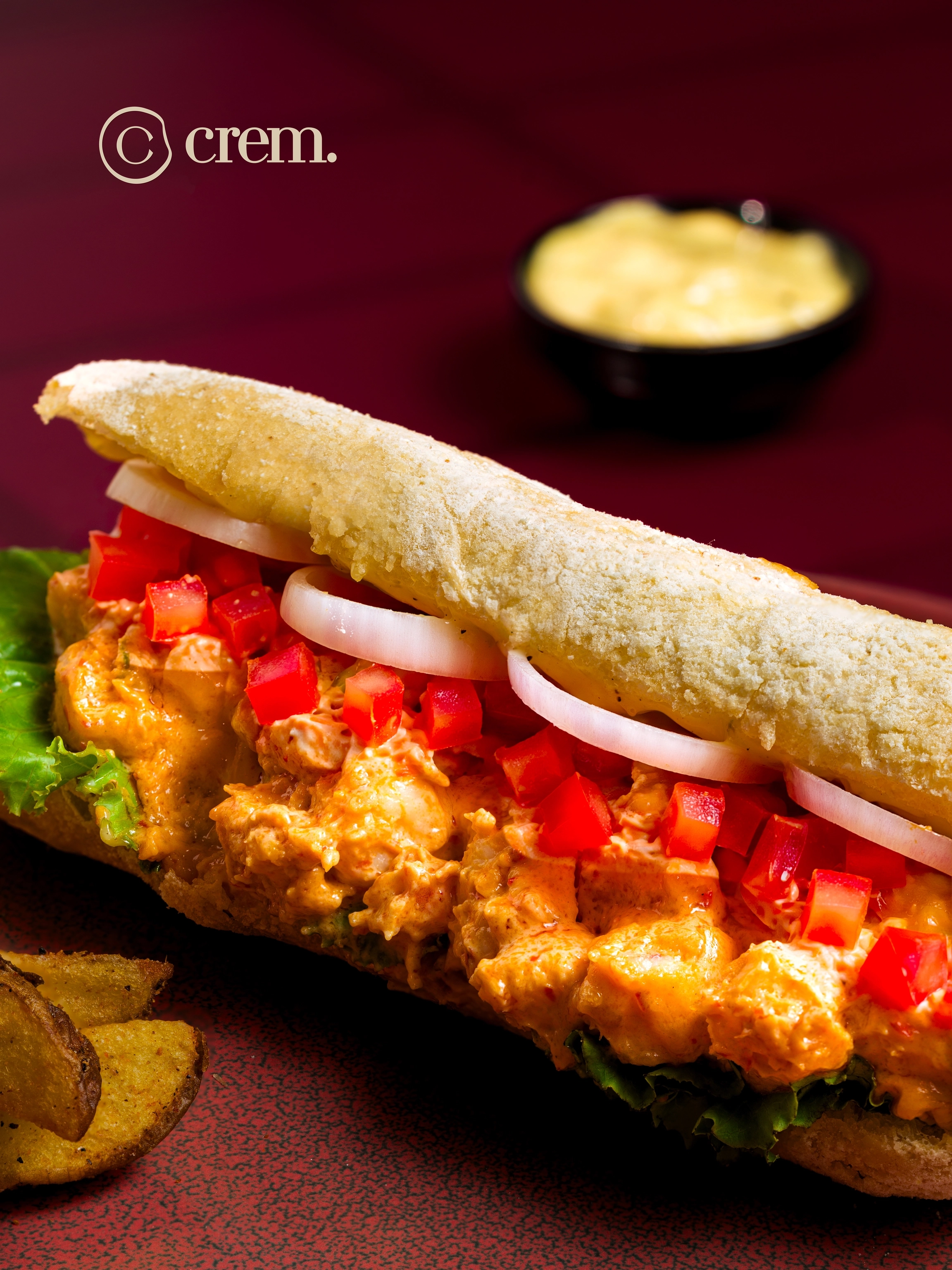 Crem Special Tom Yum Prawn Sandwich