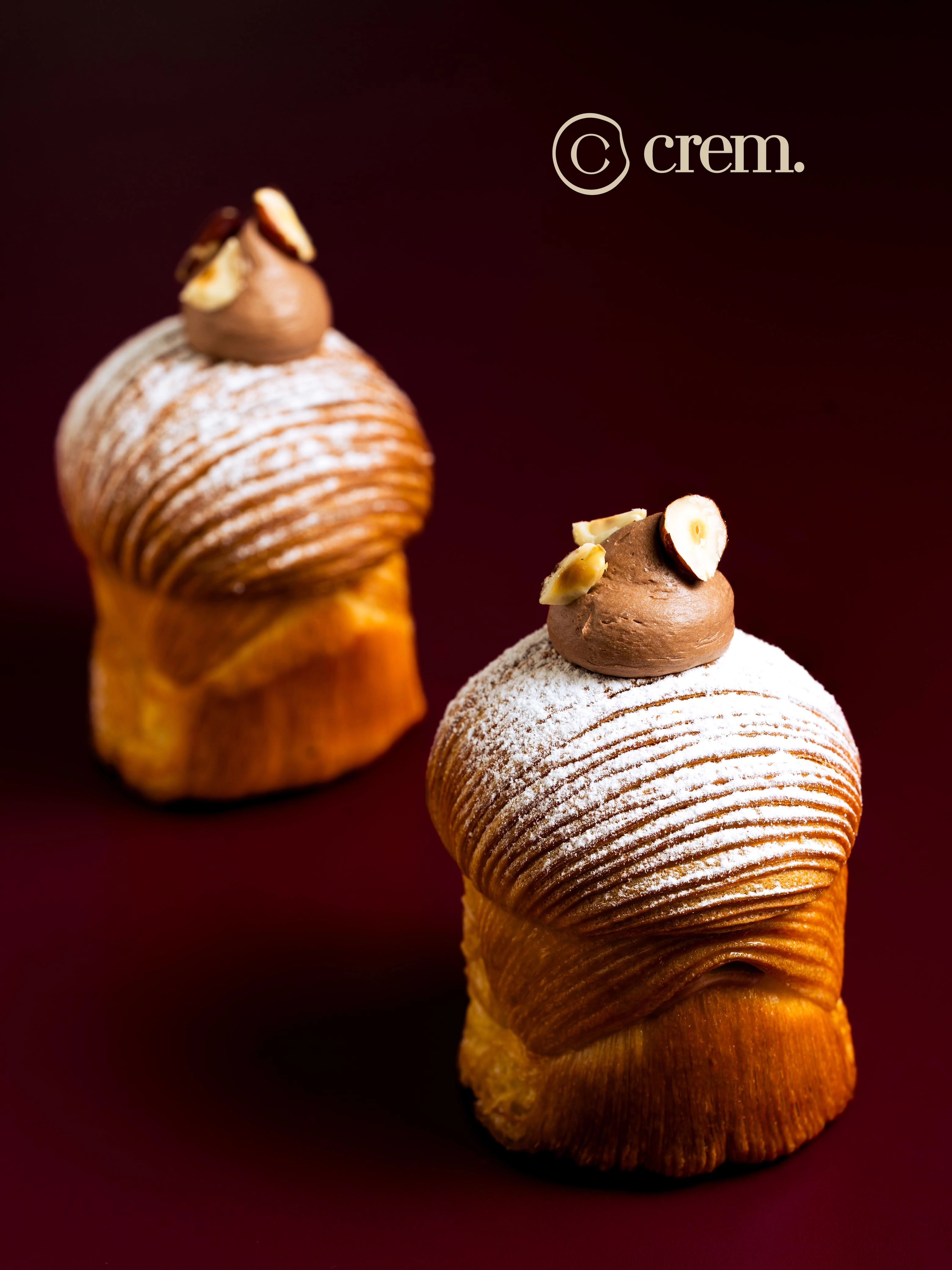 Chocolate Hazelnut Cruffin