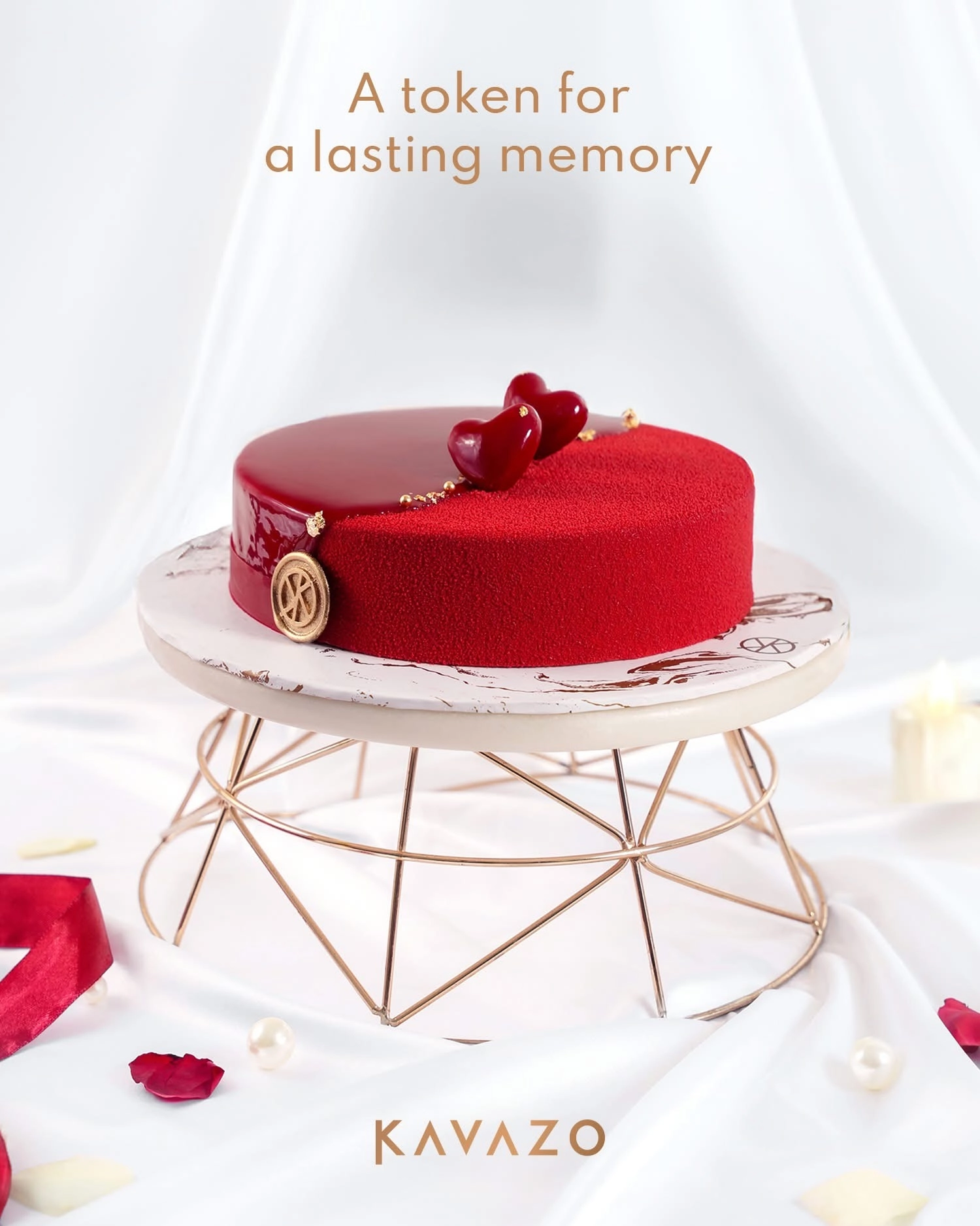 Valentine Salted Caramel Chocolate Cake