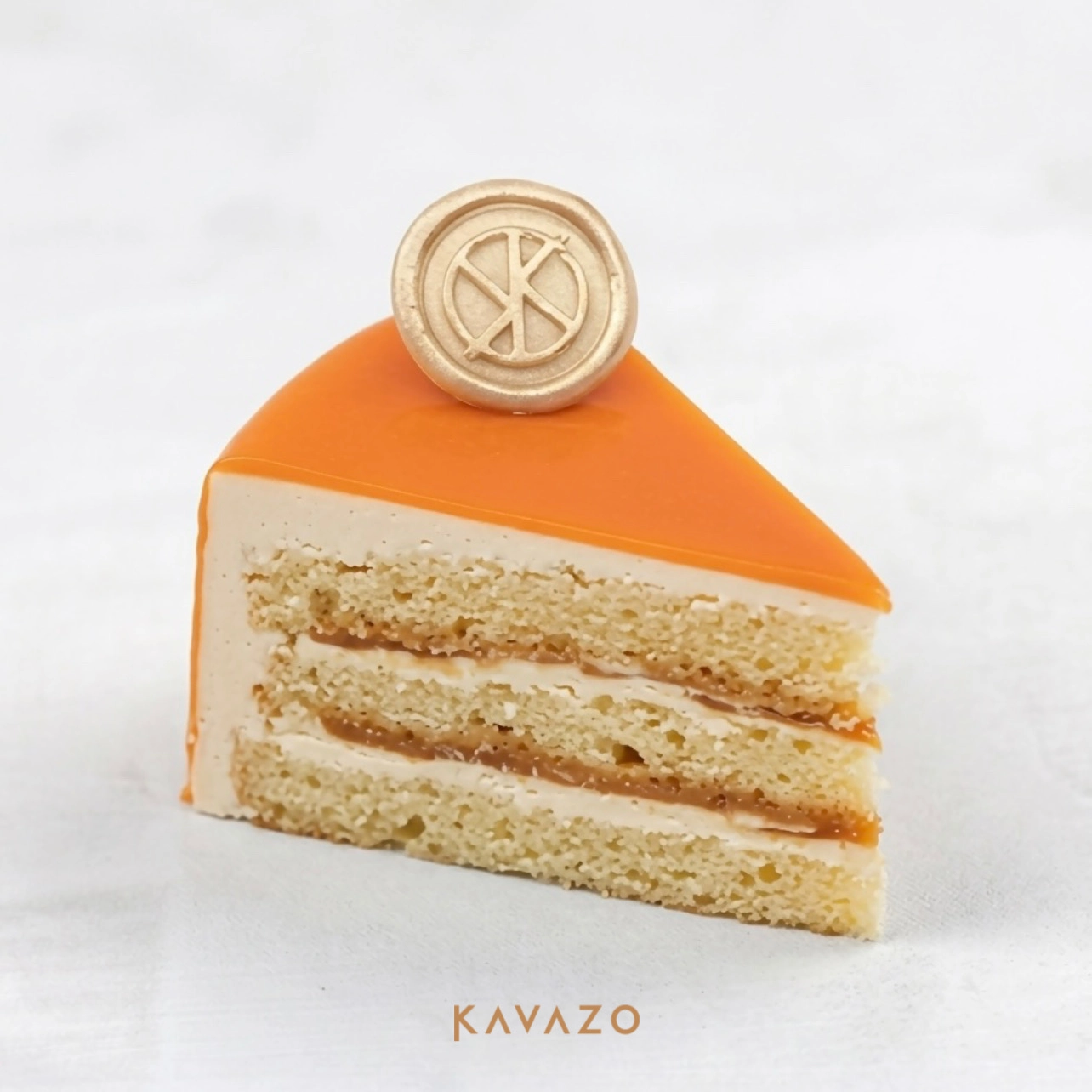 Salted Caramel Vanilla Cake Slice