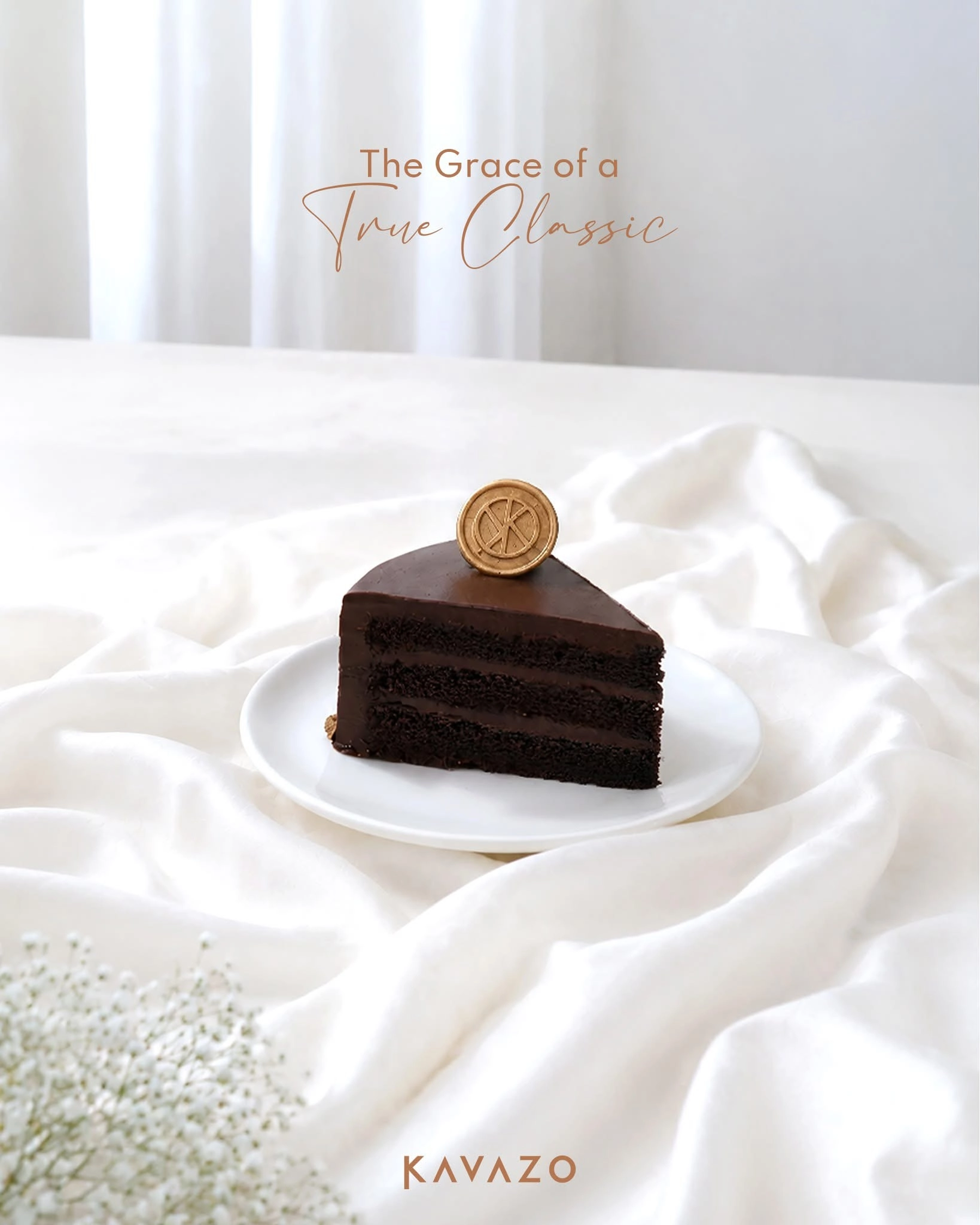 Ultimate Dense Chocolate Cake Slice
