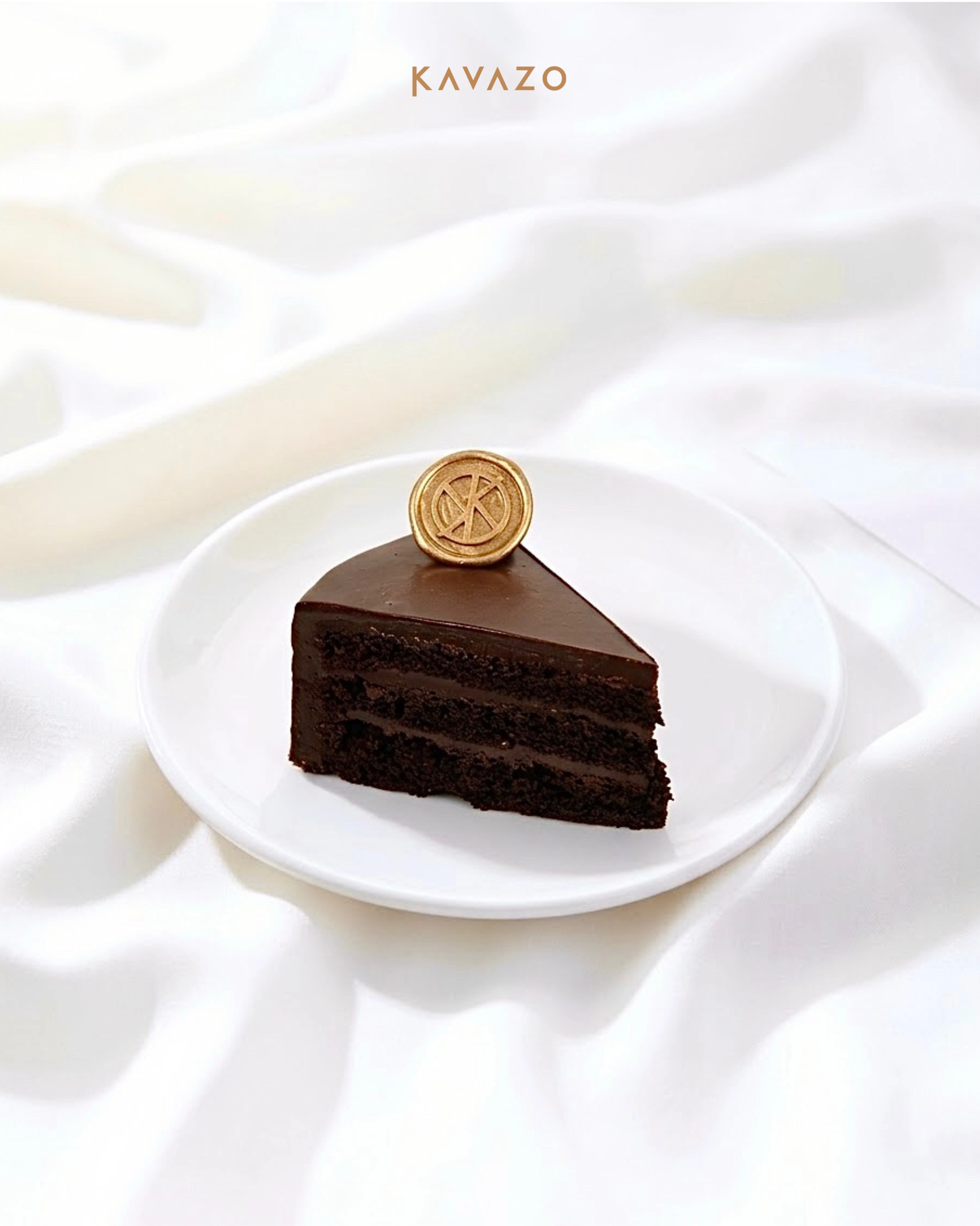 Ultimate Dense Chocolate Cake Slice