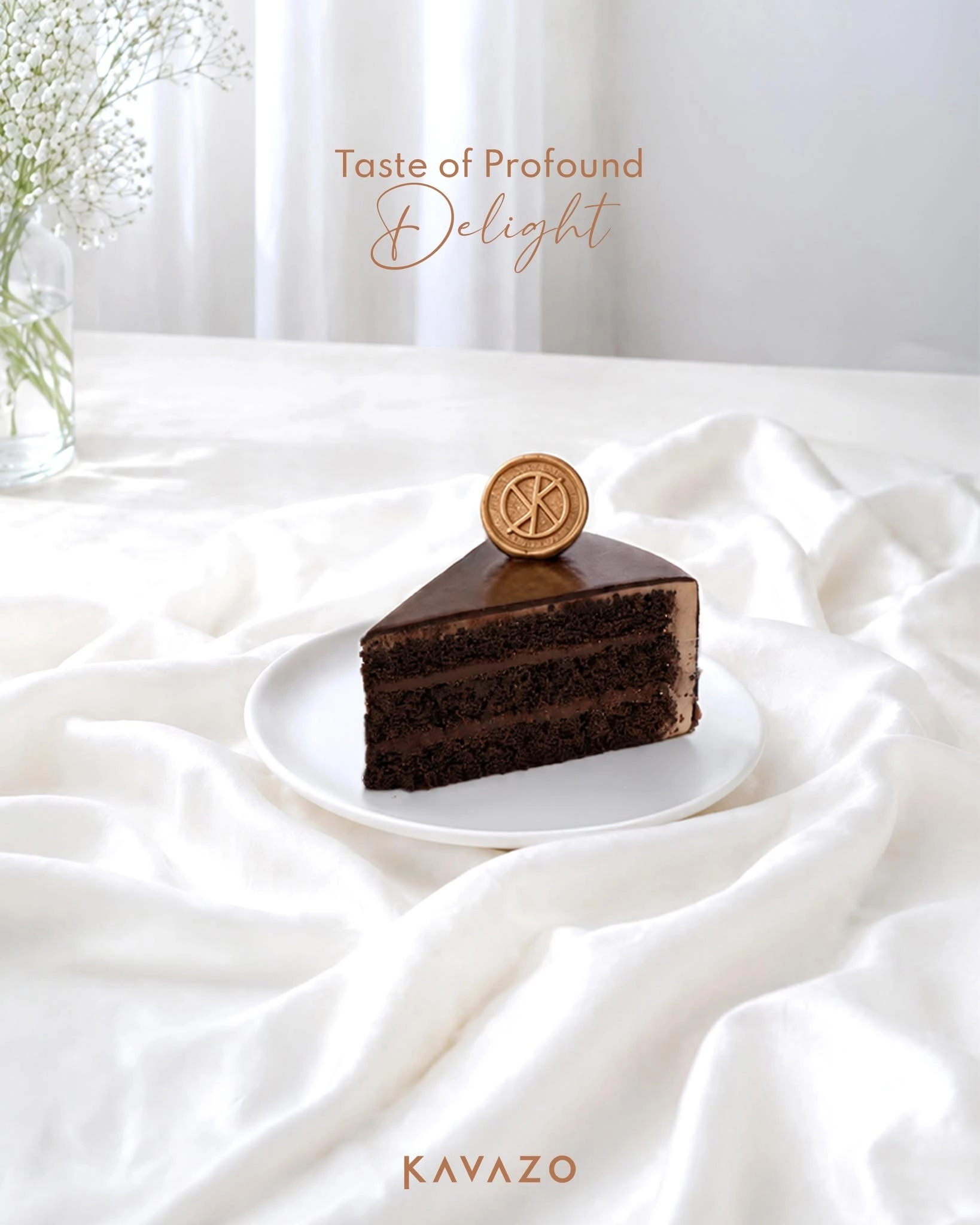 Classic Italian Chocolate Cake Slice