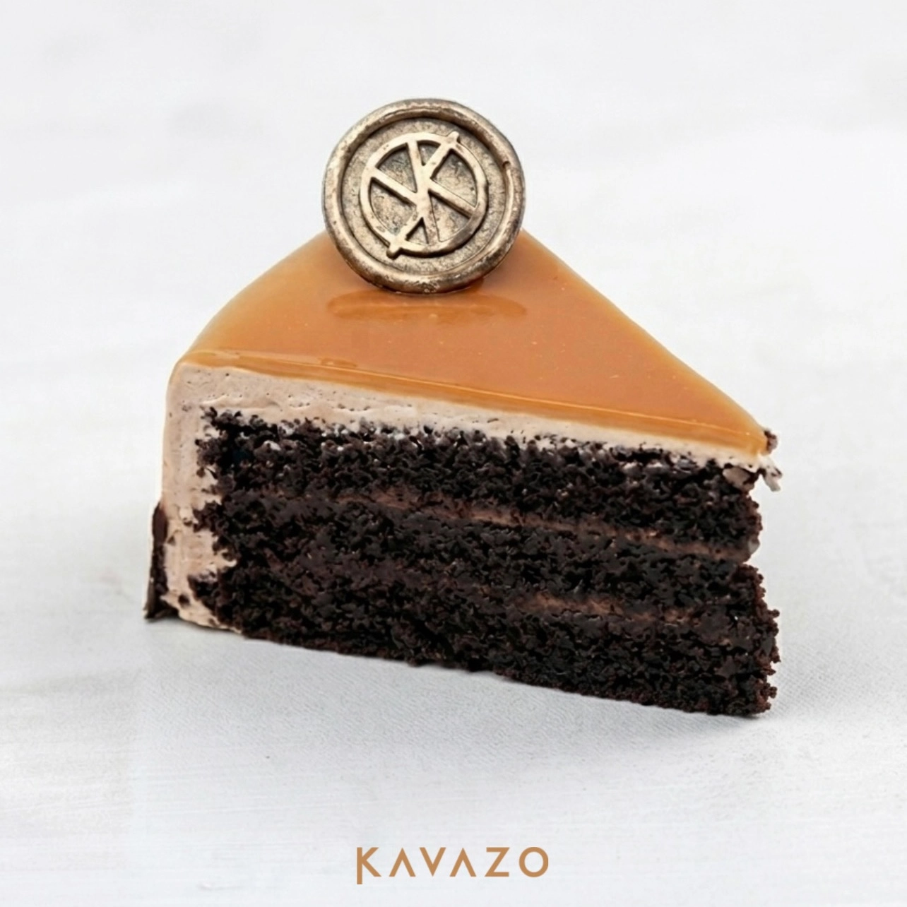 Salted Caramel Chocolate Cake Slice