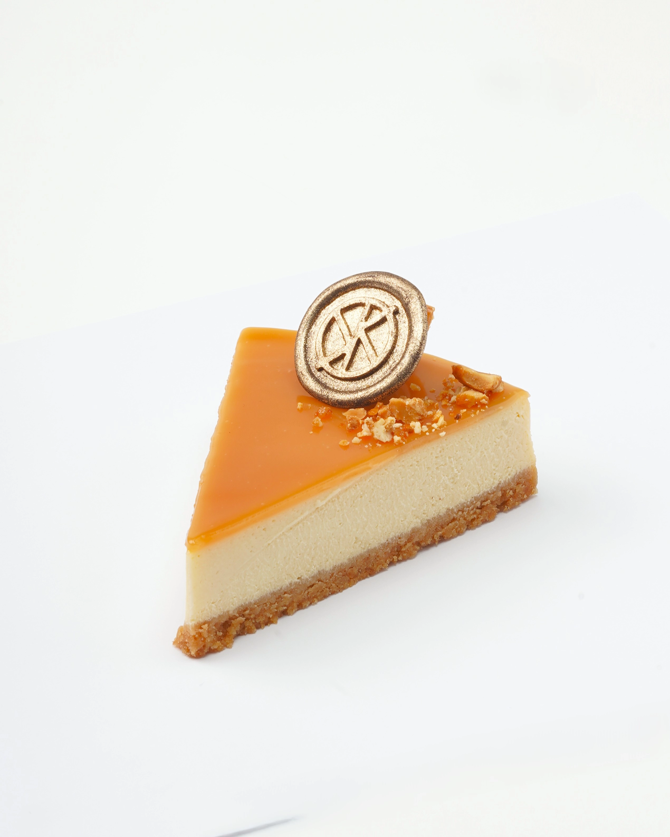 Baked Caramel Cheesecake Slice