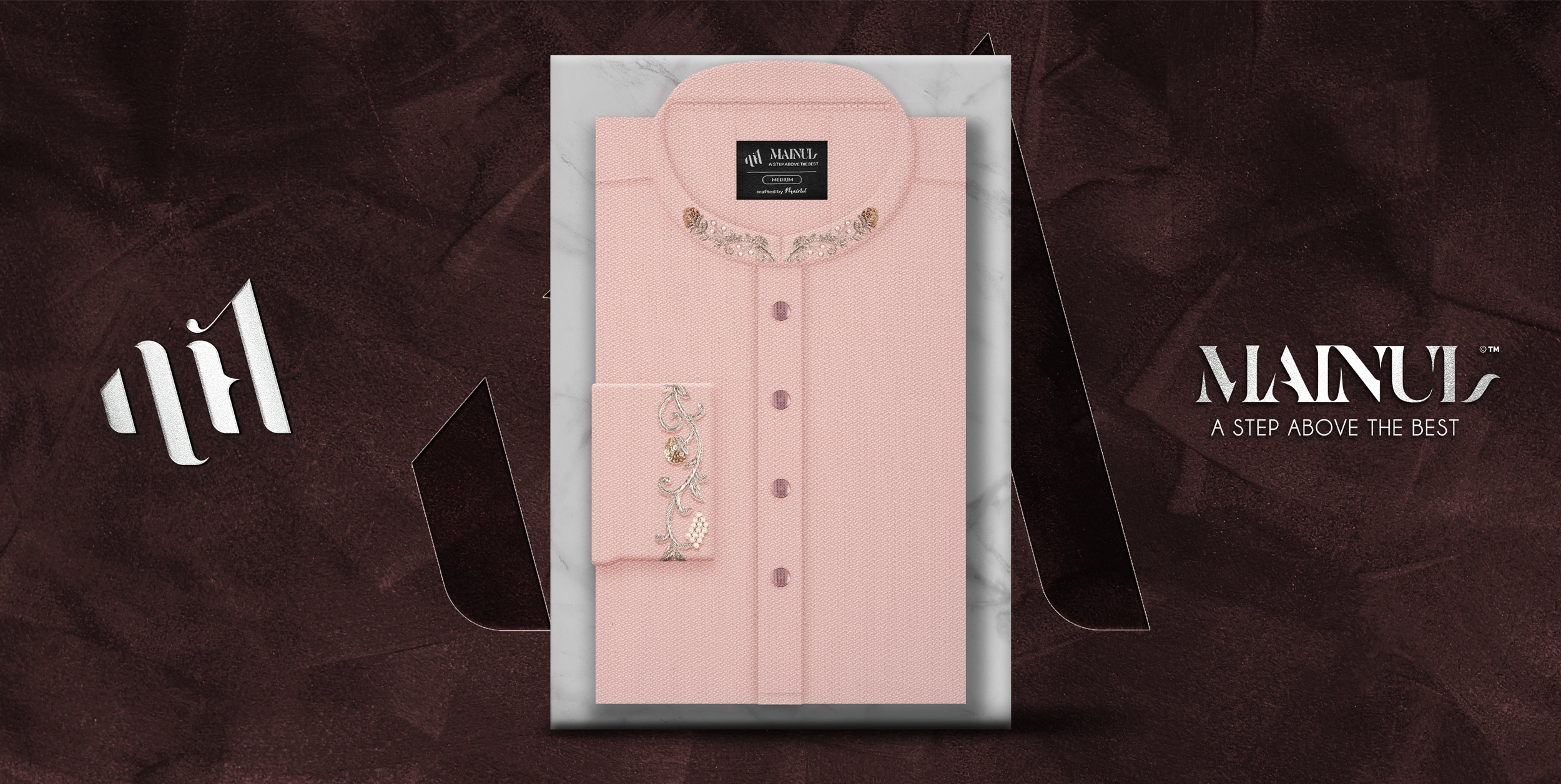 Blush Pink Royale – Silver Zardozi Signature