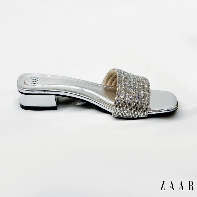 Bella Heels in Silver