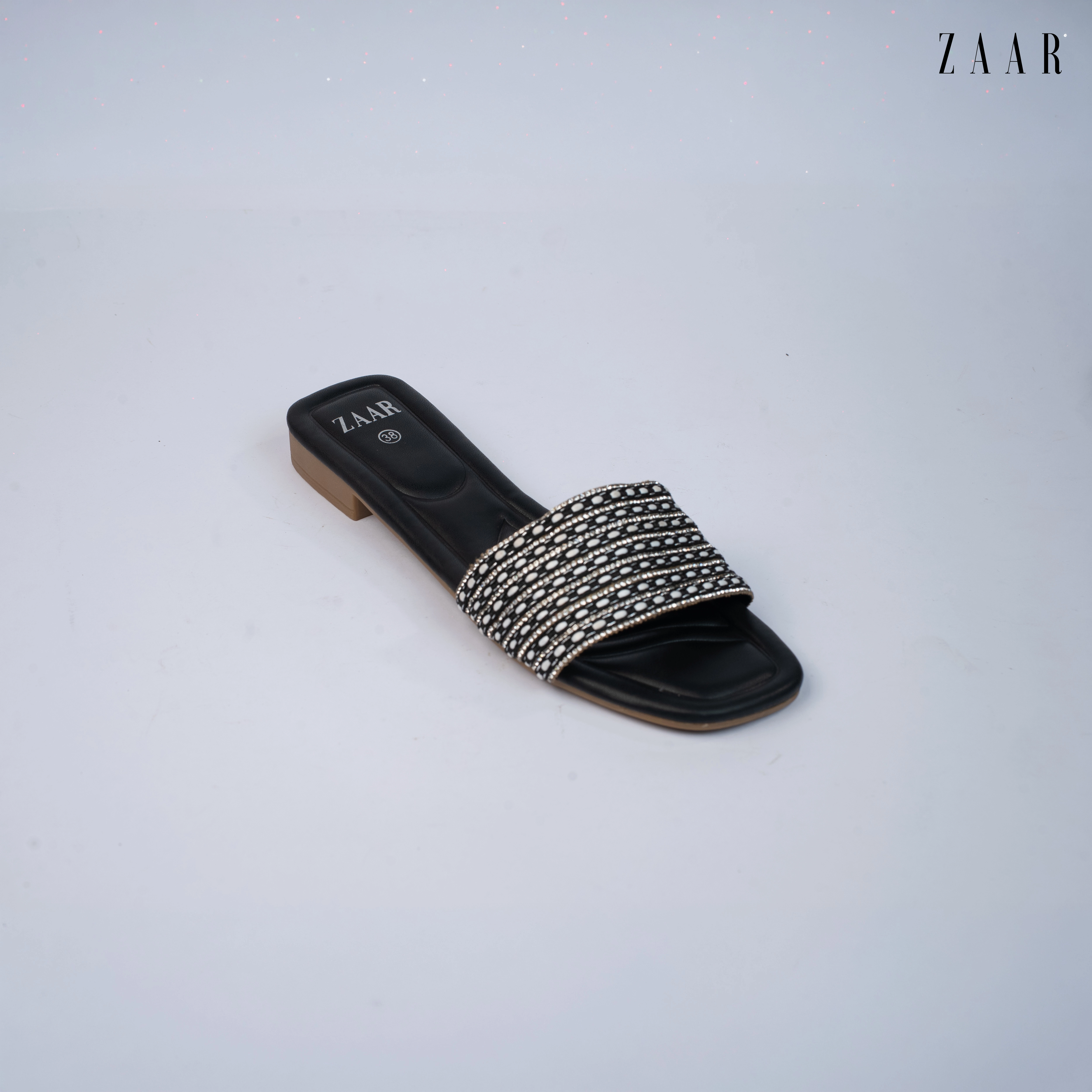 Prism Glide Flats in Midnight Onyx Black