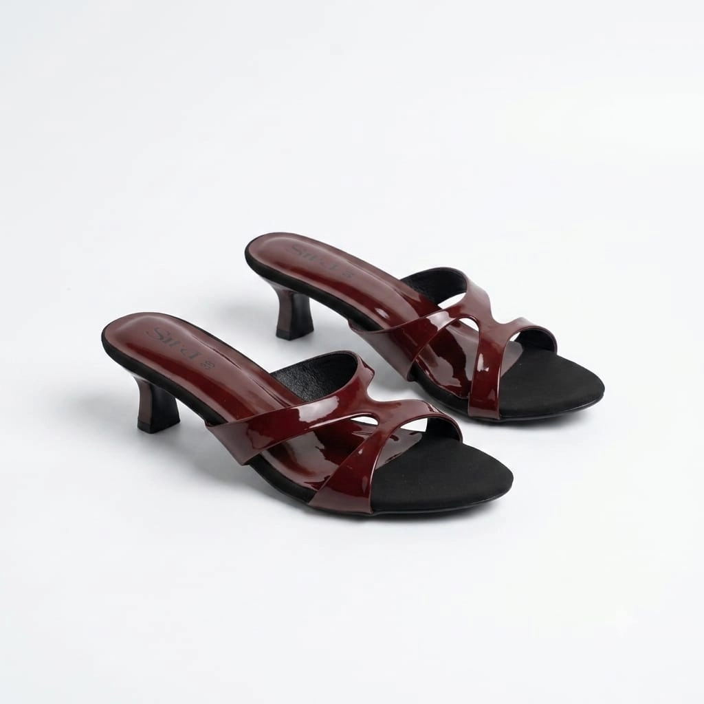 Sira Cherry Wave Sculpt Mules