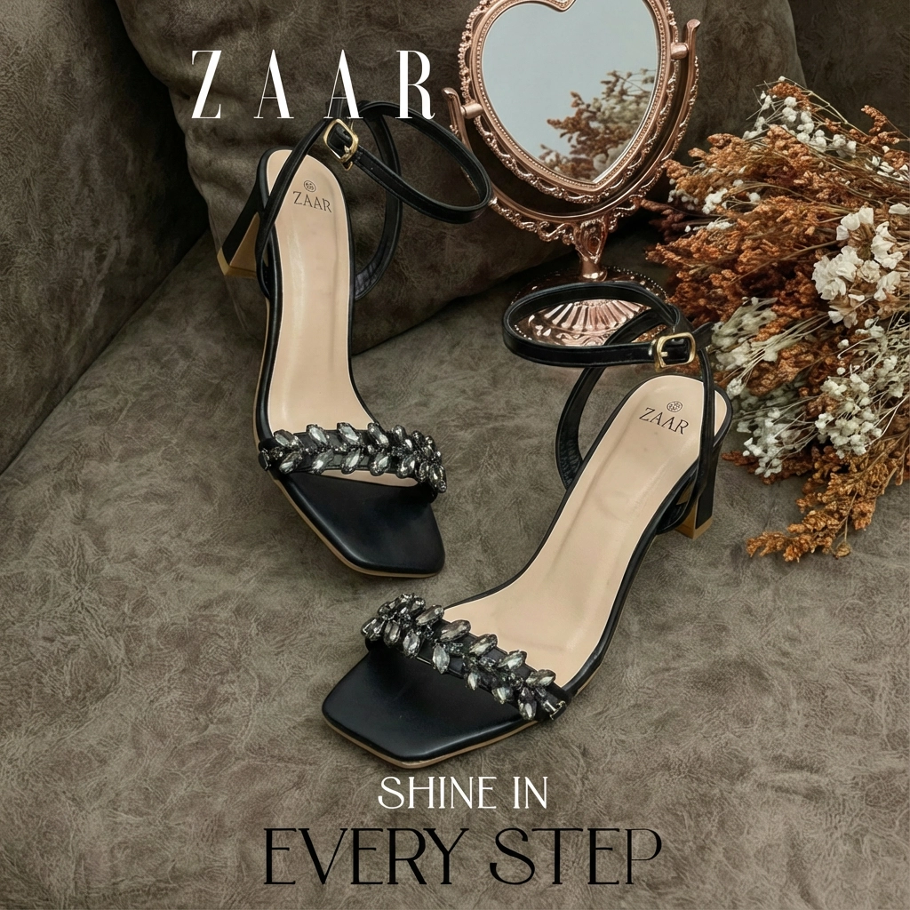 Diamond Dazzle Stilettos in Black