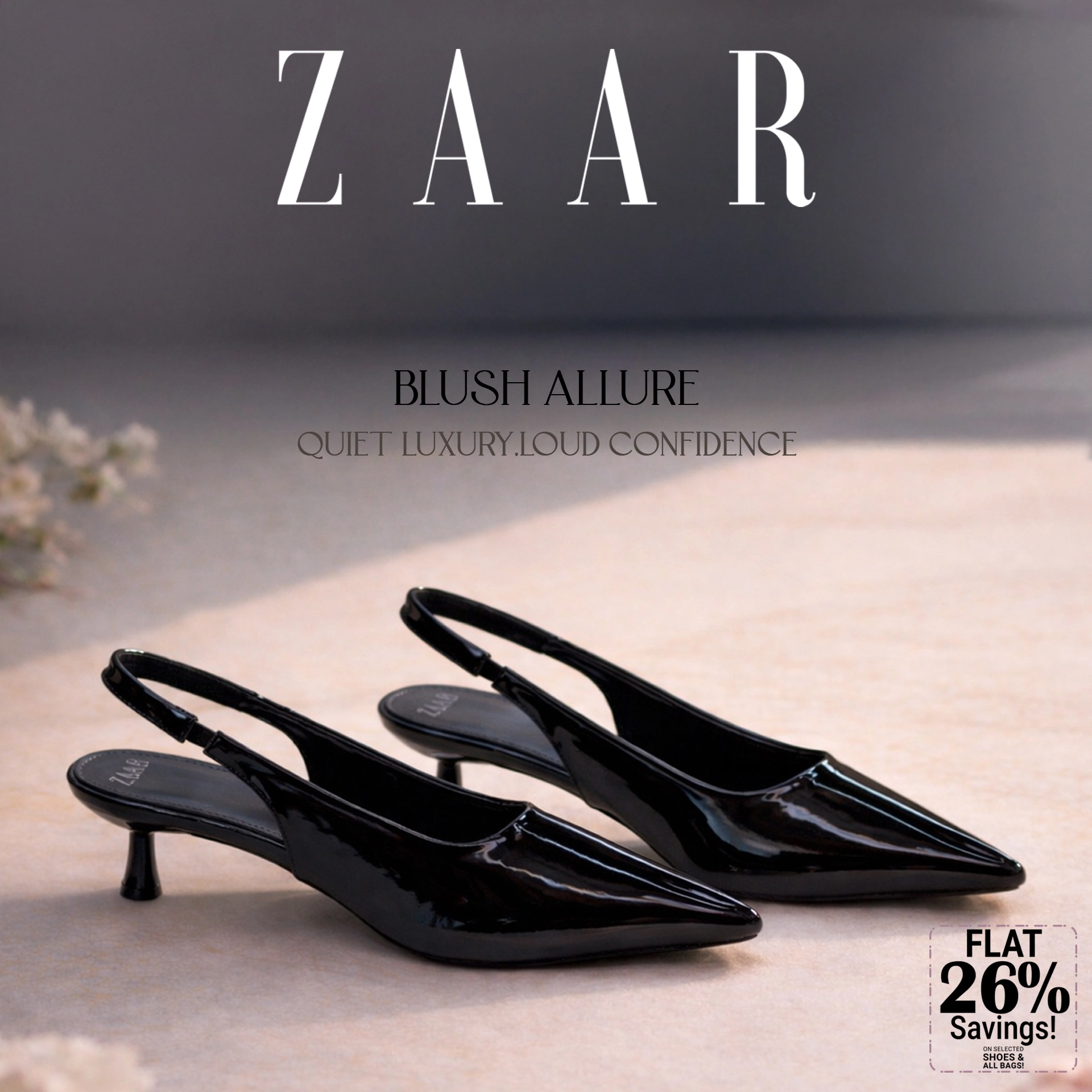 Blush Allure in Black