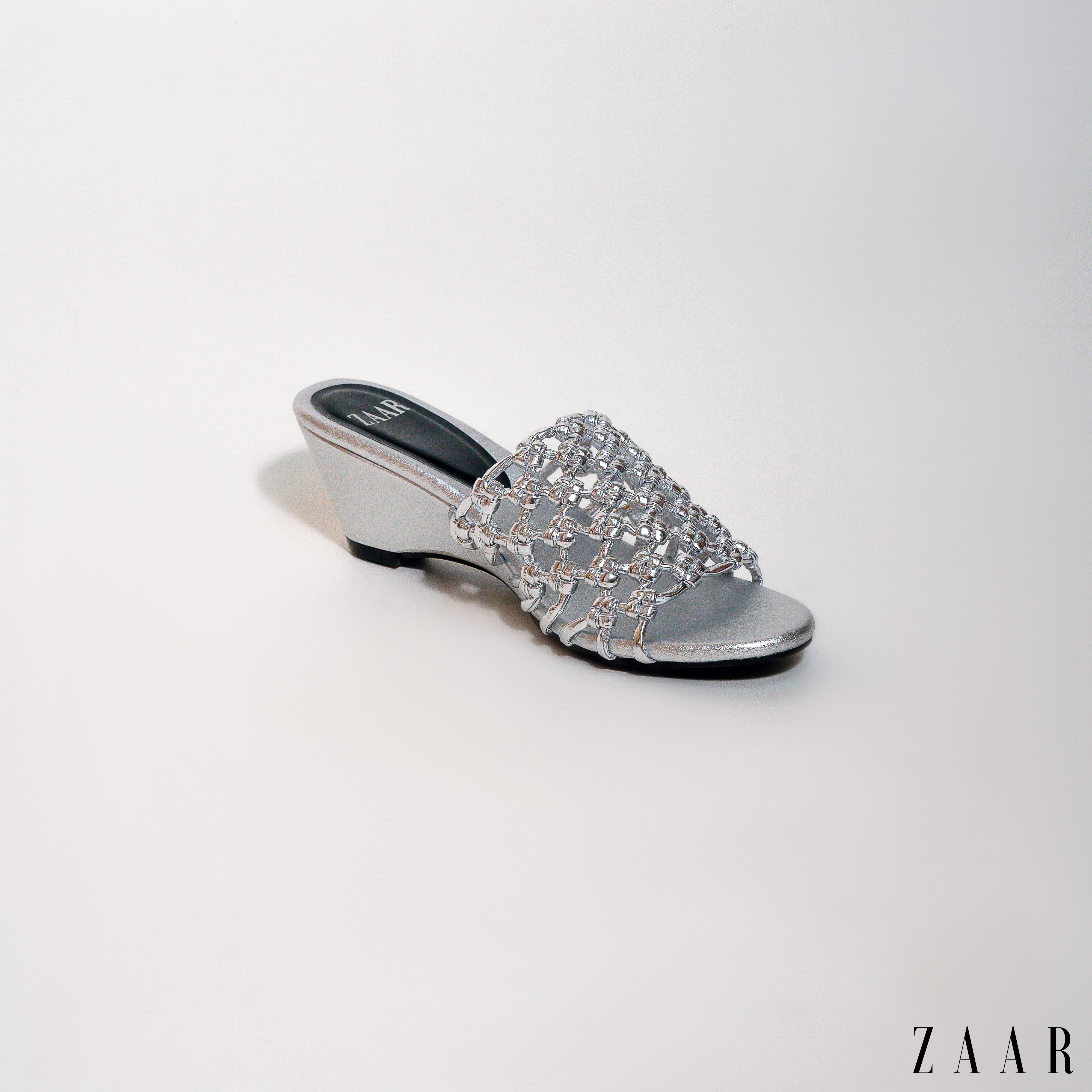 The ''Artisan Weave'' Wedges in Sterling Silver