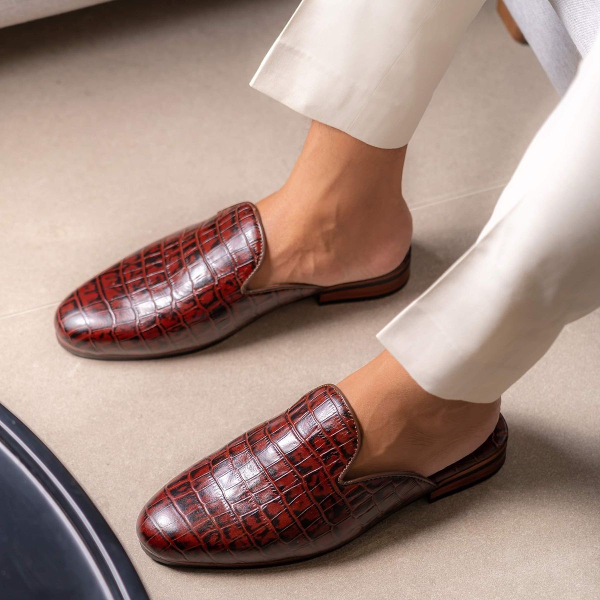 Croc Fixed Sole Half Shoe Cocoa | ARFIN