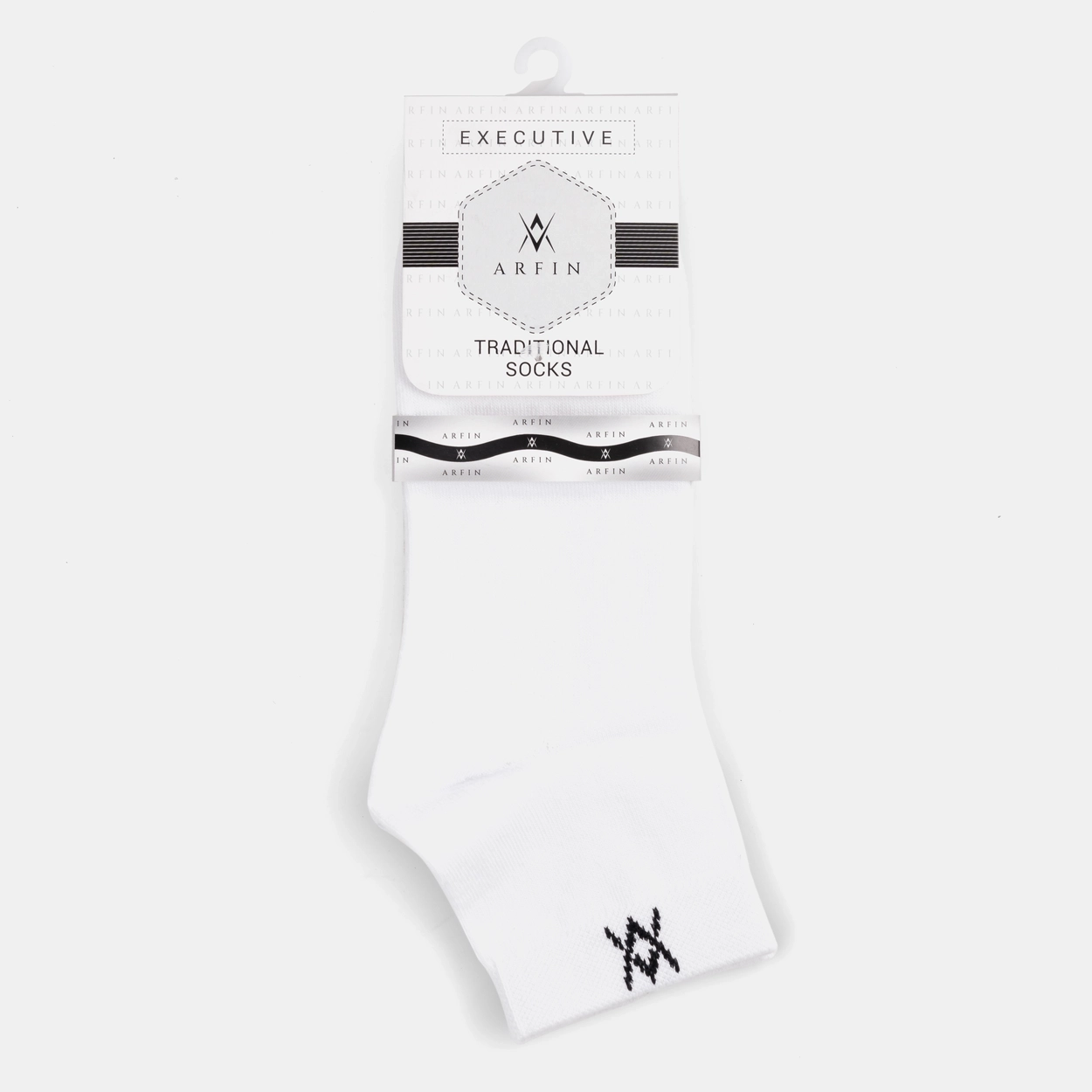 Full Plain White Ankle Socks