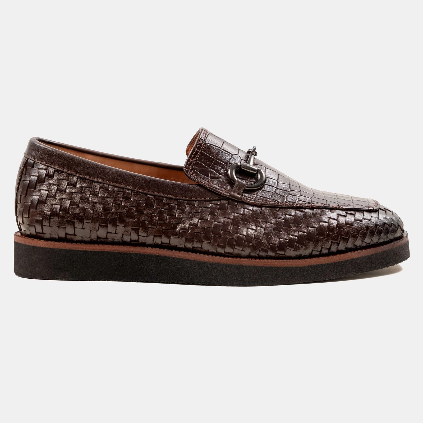 Wedge Sole Cocoa Woven Loafer