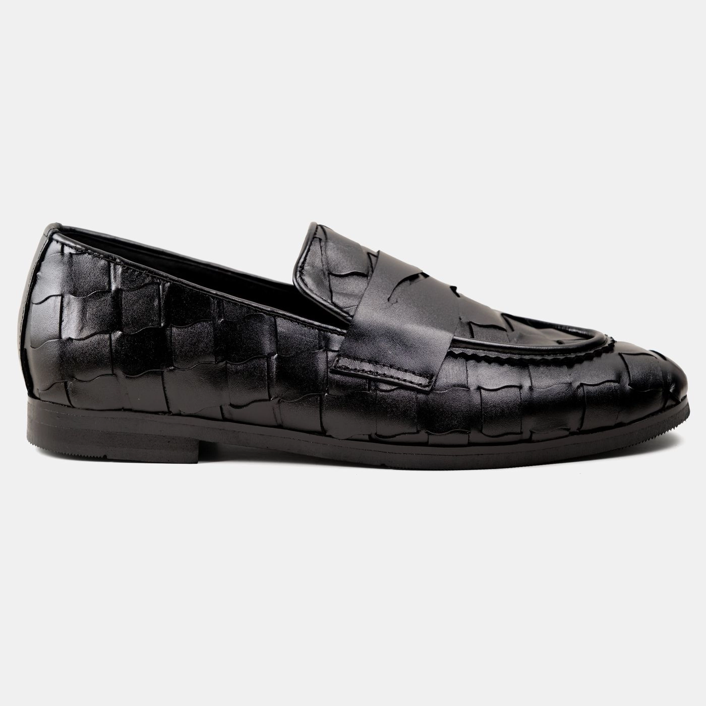 Curve Woven Penny Black
