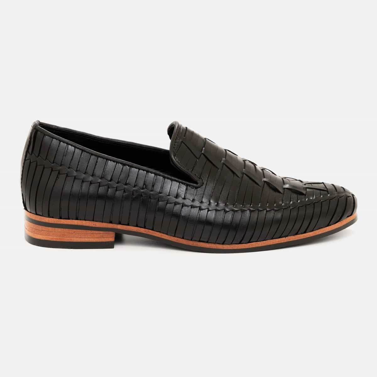 Black Hex Braided Loafer