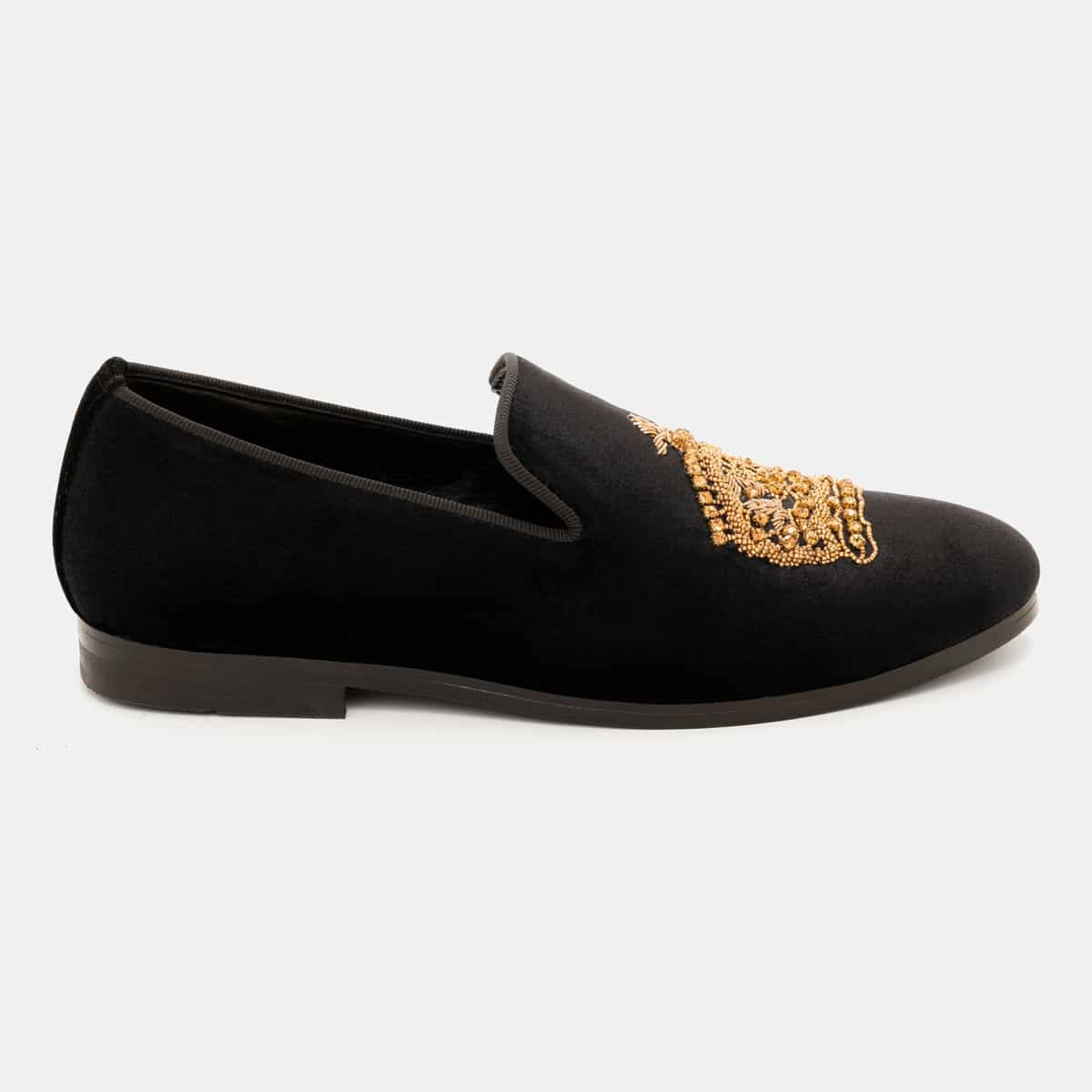 Stone-worked Crown Slip-On