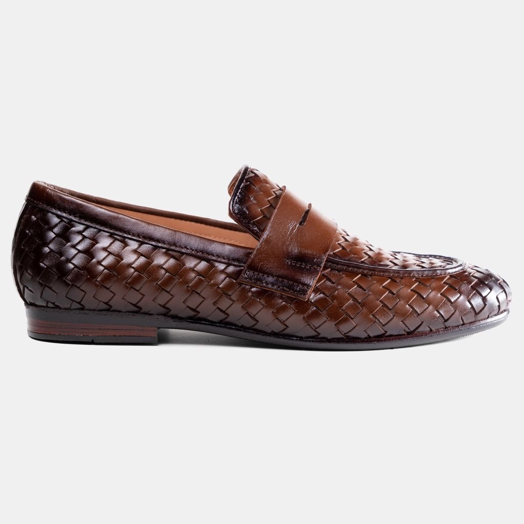 Penny Braided Loafer Cocoa