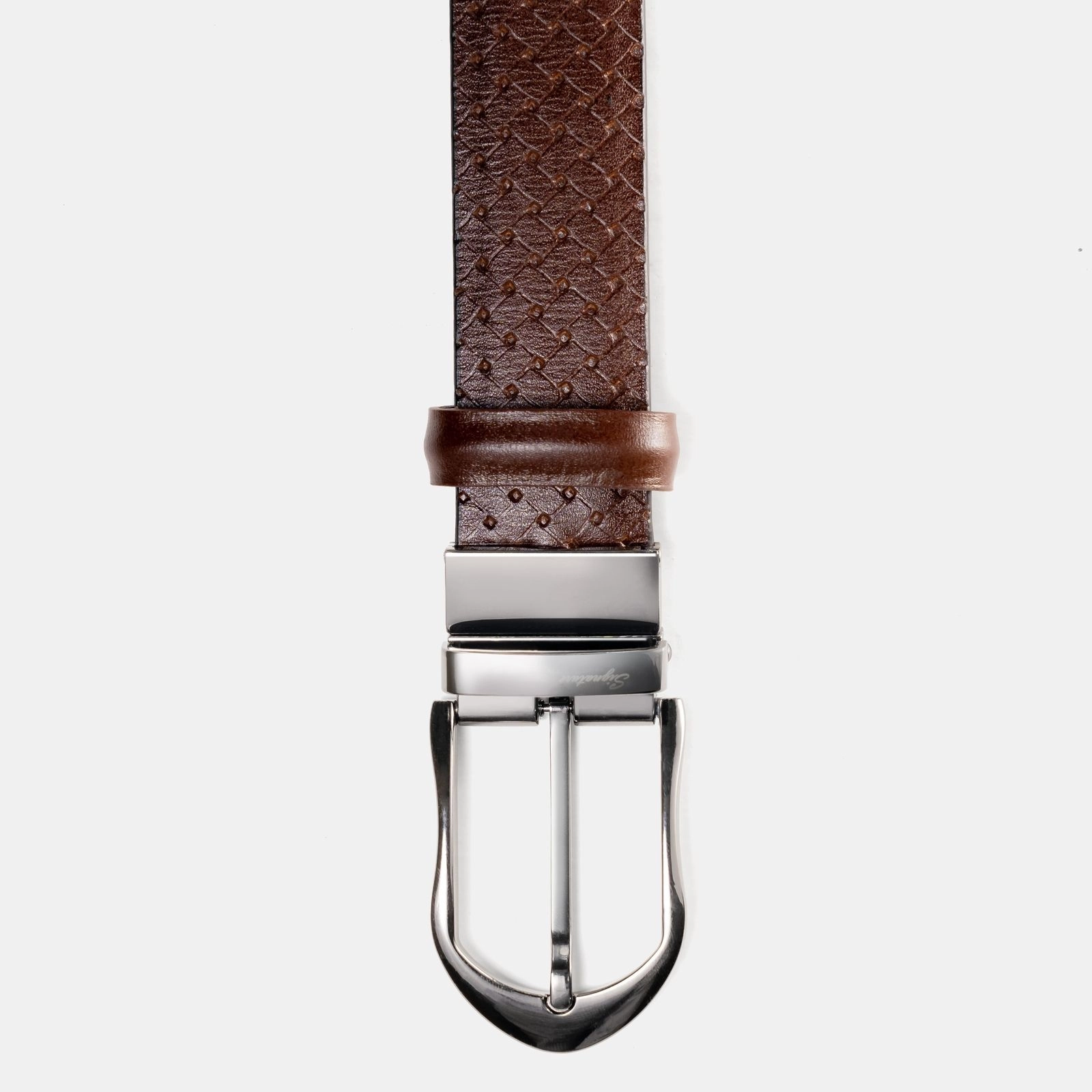 Punch Brown Belt Round Gun Buckle