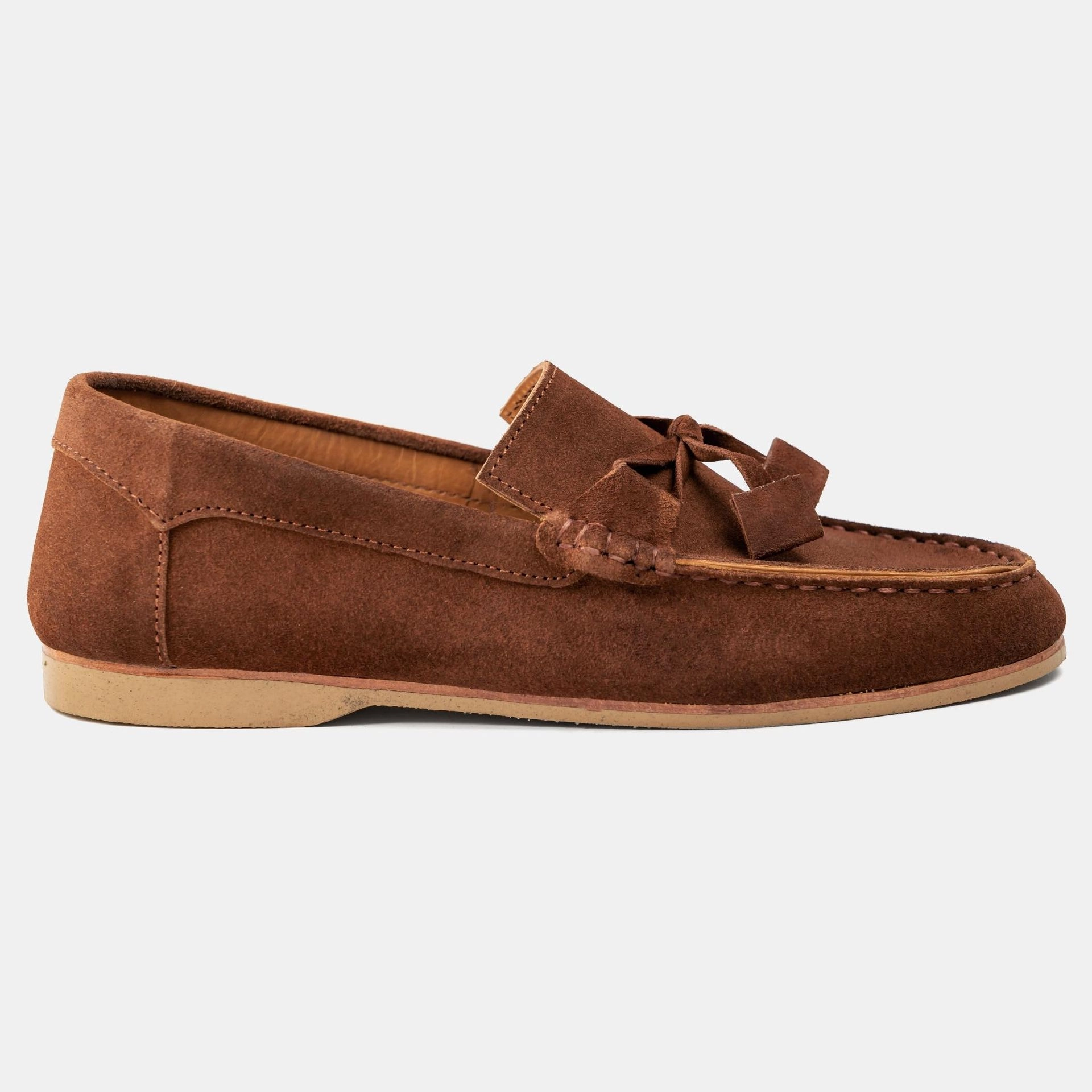 靴 Walnut Shirring Loafer Walnut Knot Loafer | ARFIN