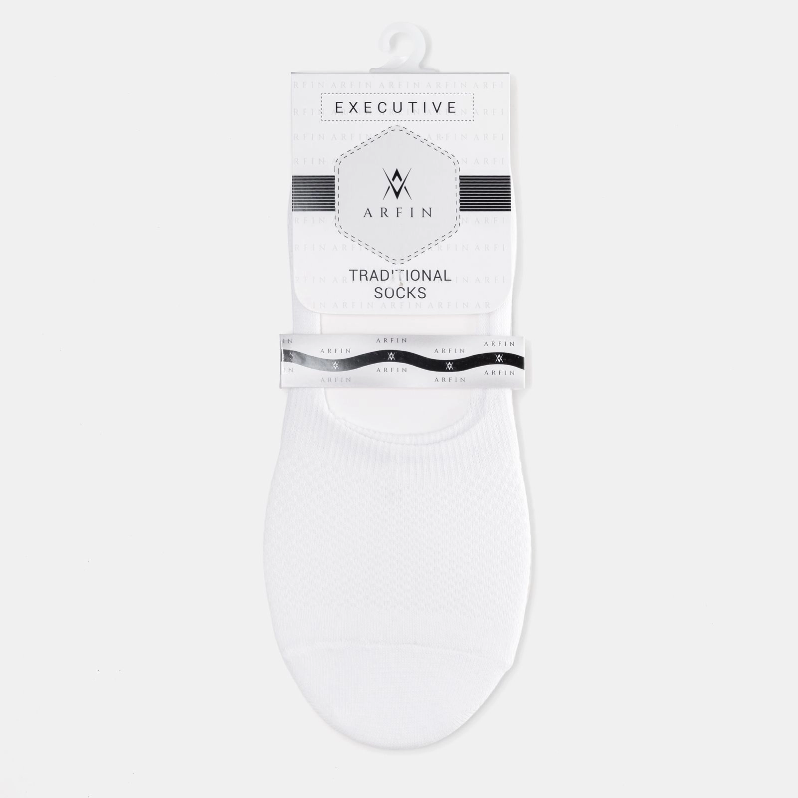 Plain Loafer Socks White