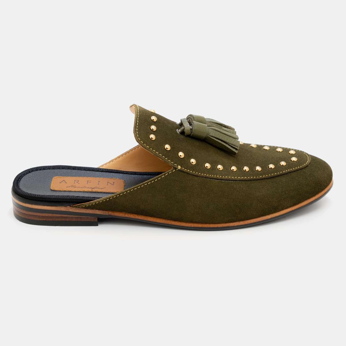 Rivet & Tassel Half Shoe