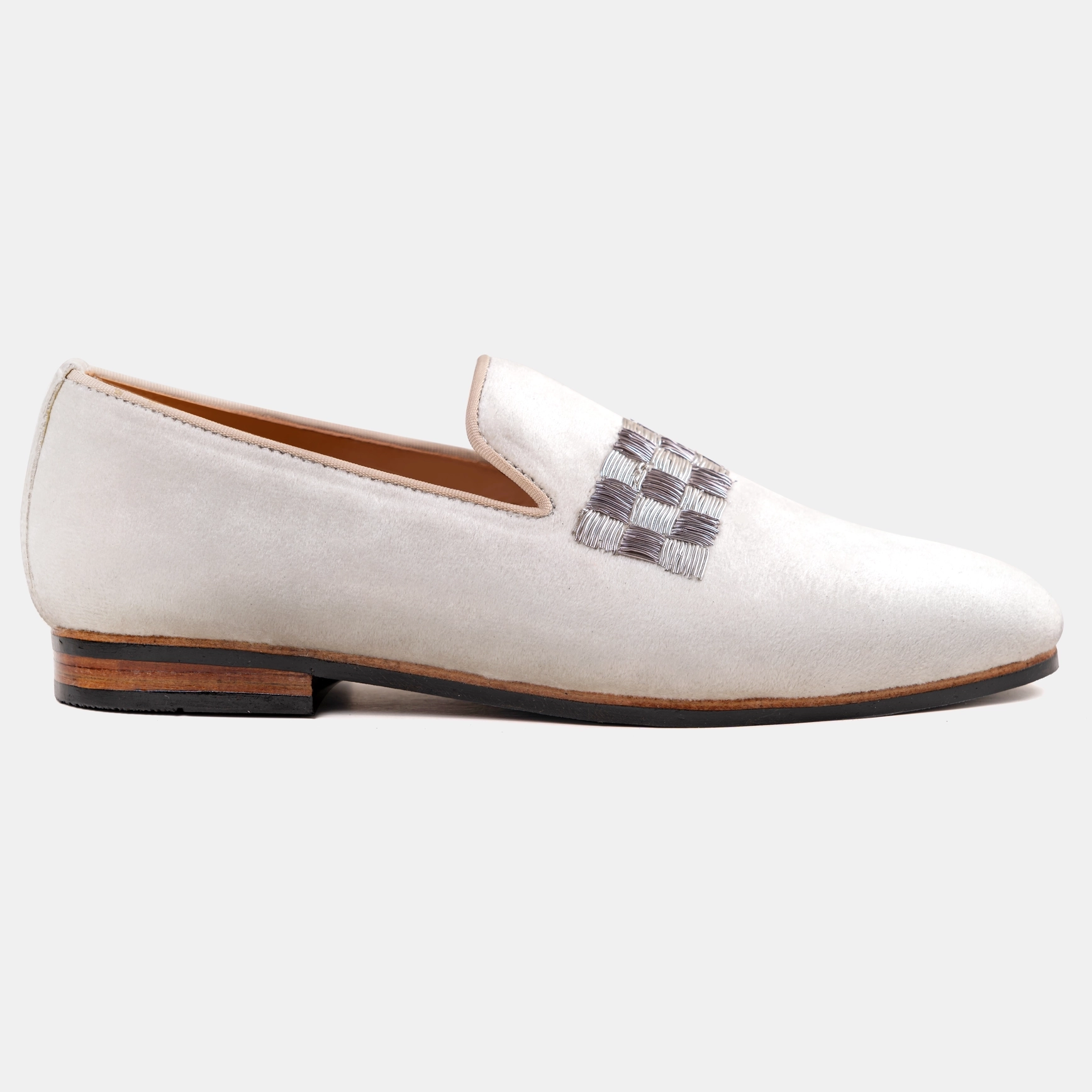 Z45 Strap Zardosi black on offwhite