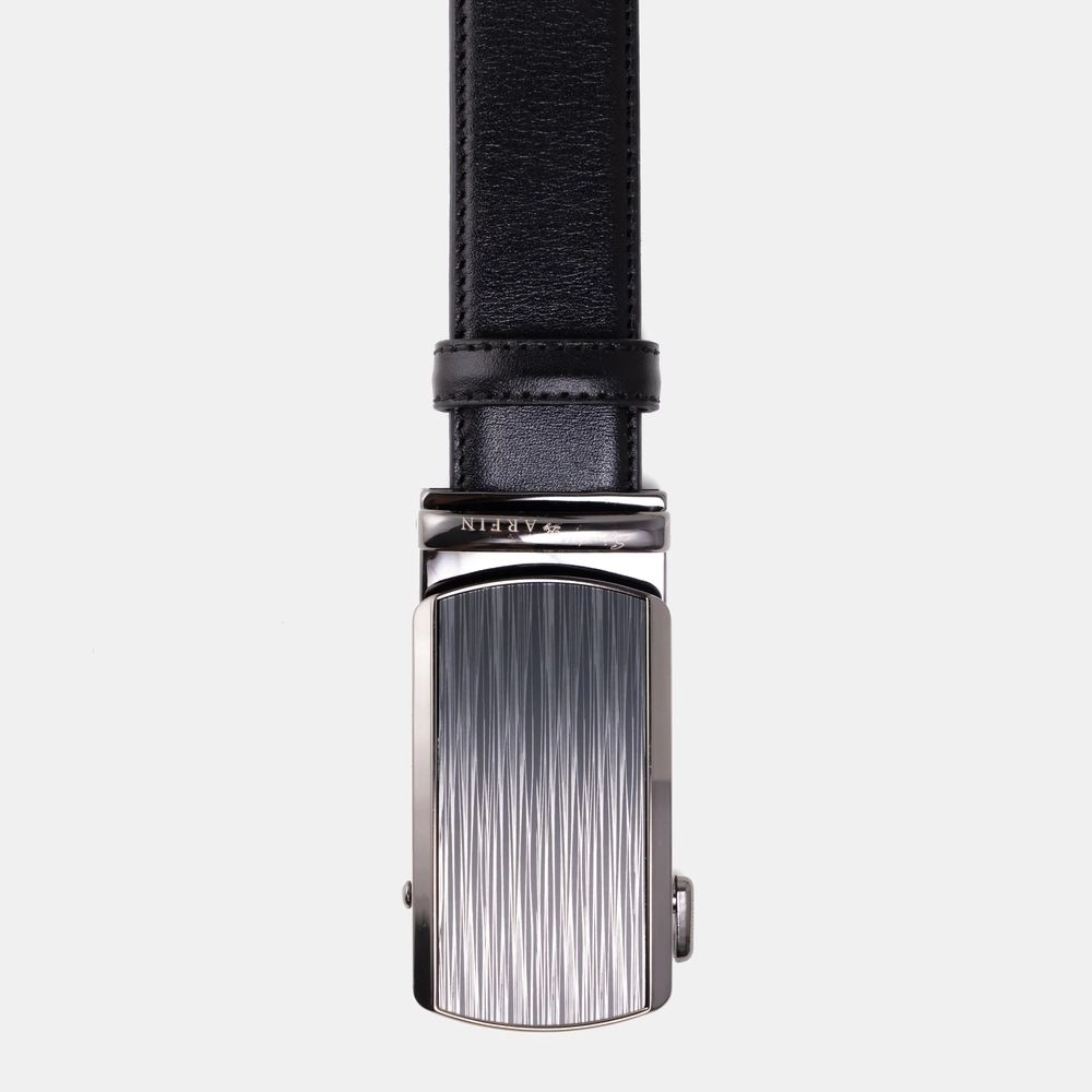 Black Casual Plain Gear Belt