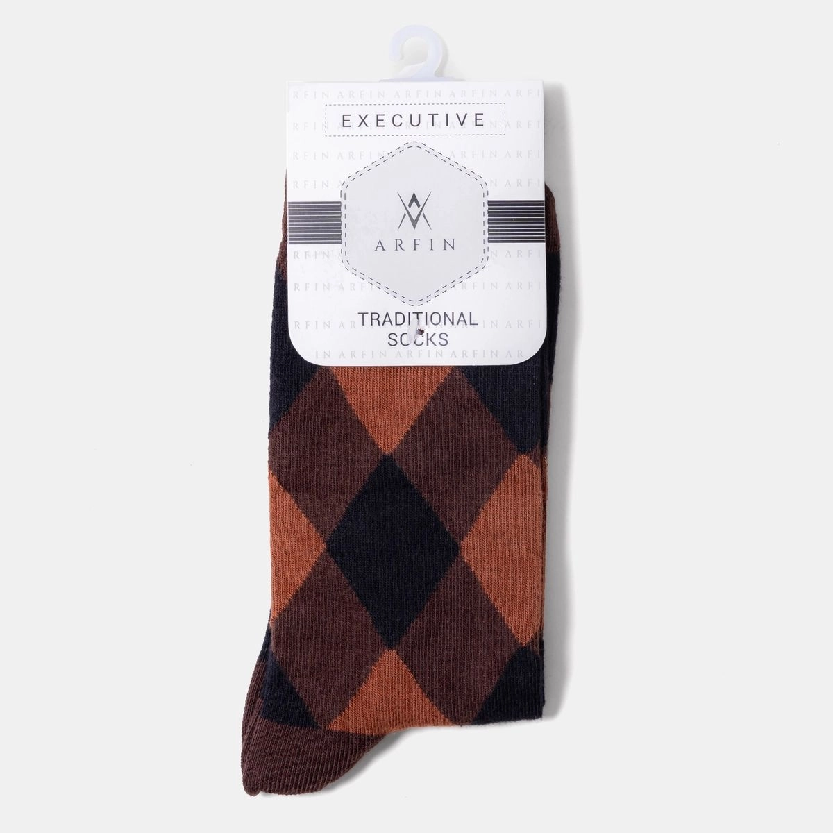 Brown Mixed Check Long