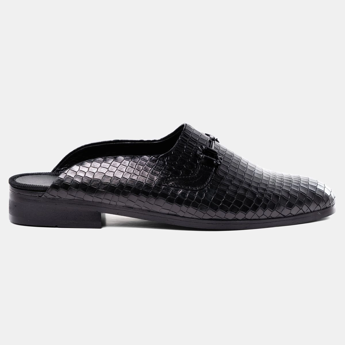 Croc Horse-bit Slipper Black