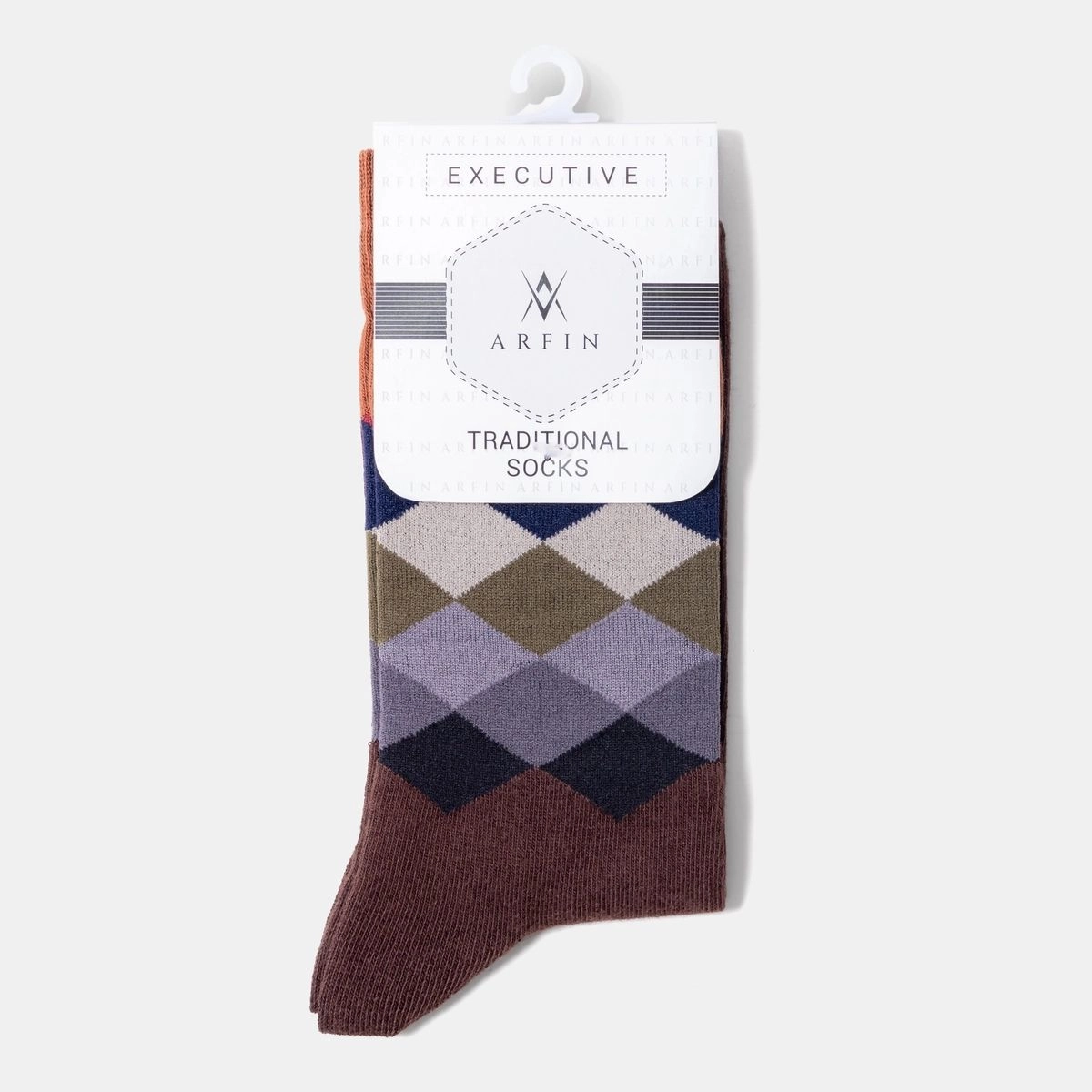Multicolor Check Long Socks