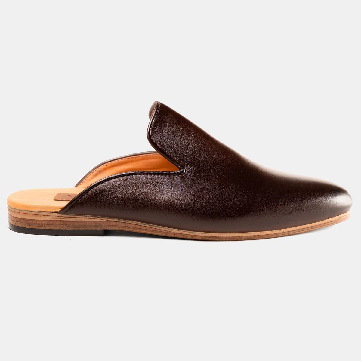 Plain Leather Half Shoe