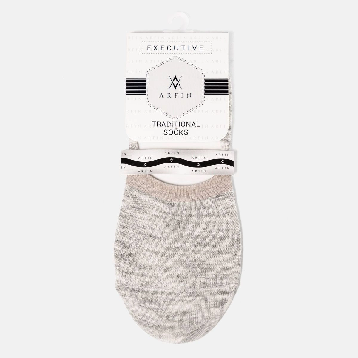 Paint Design Loafer Socks Beige