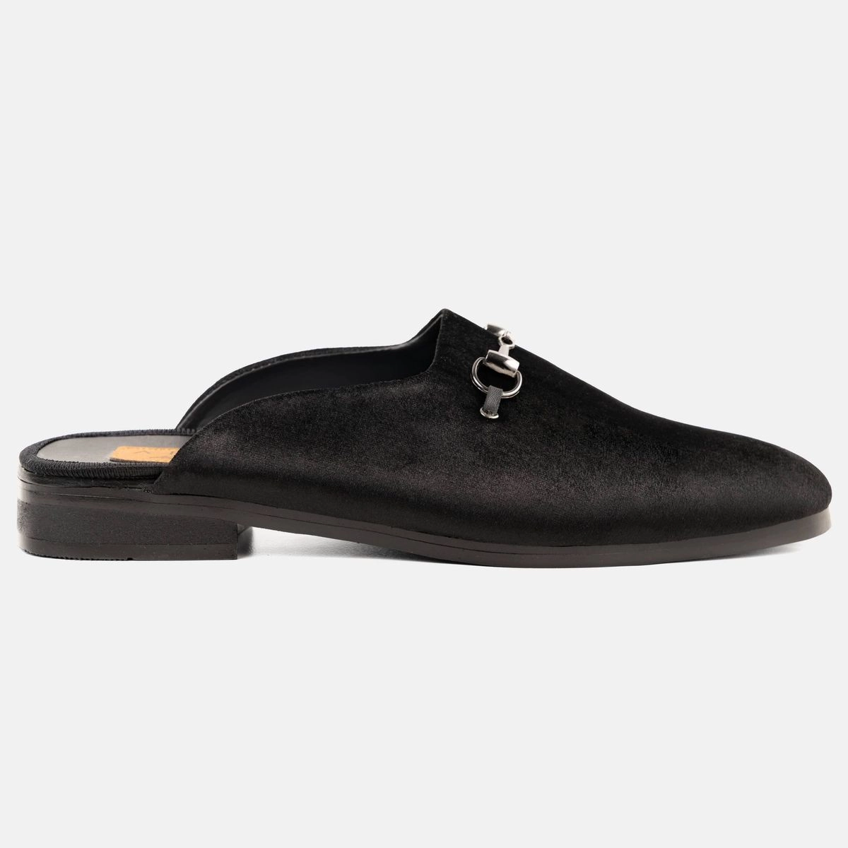 Velvet Horsebit Mule