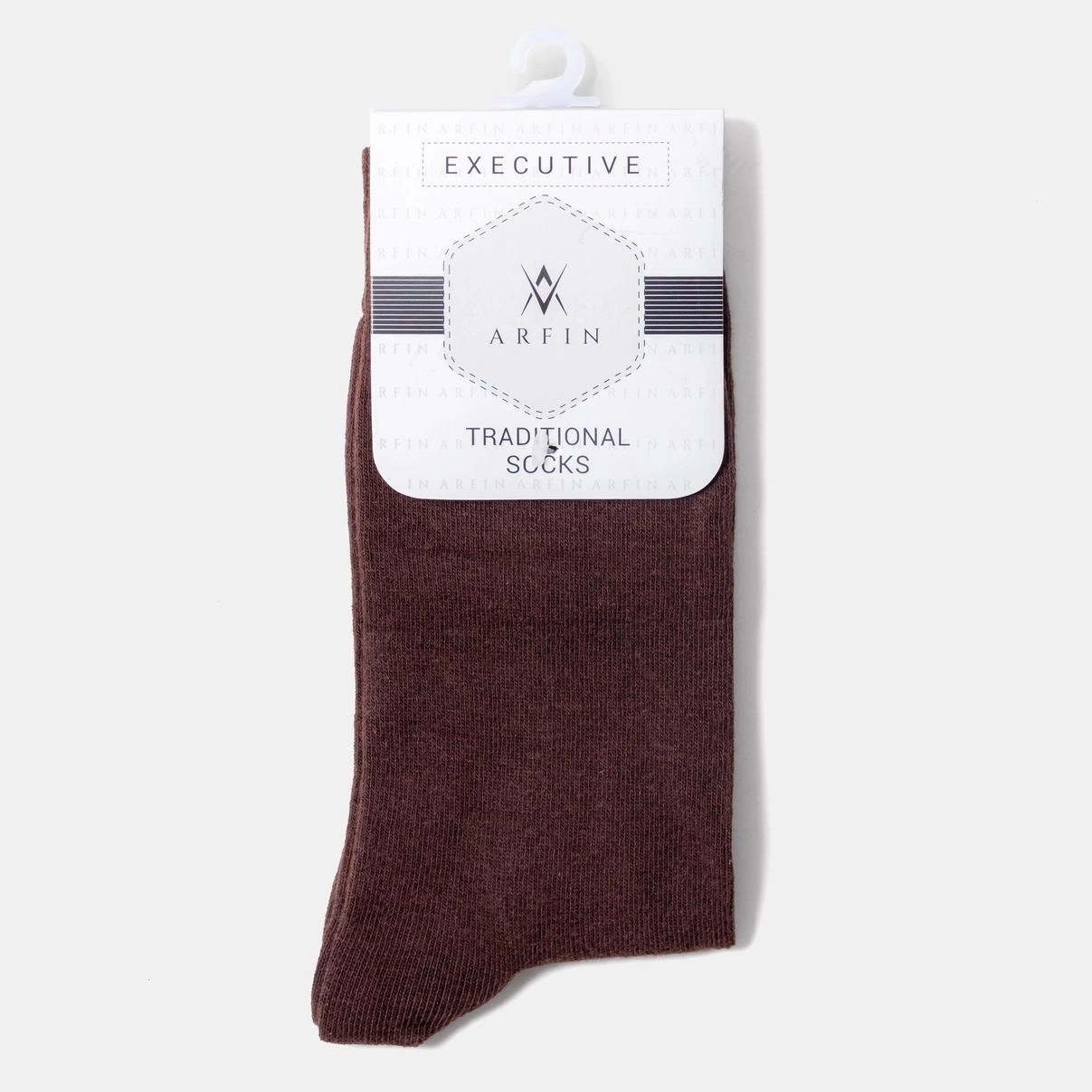 Brown Plain Long Socks