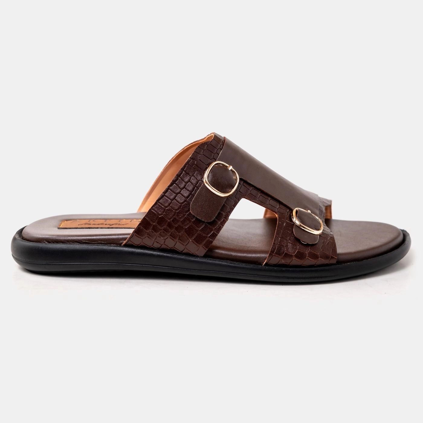 Brown Embossed DM Sandal