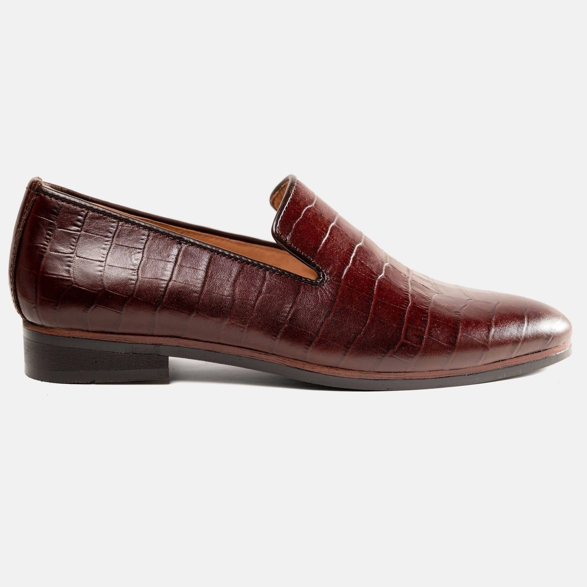 Croc Plain Loafer Maroon