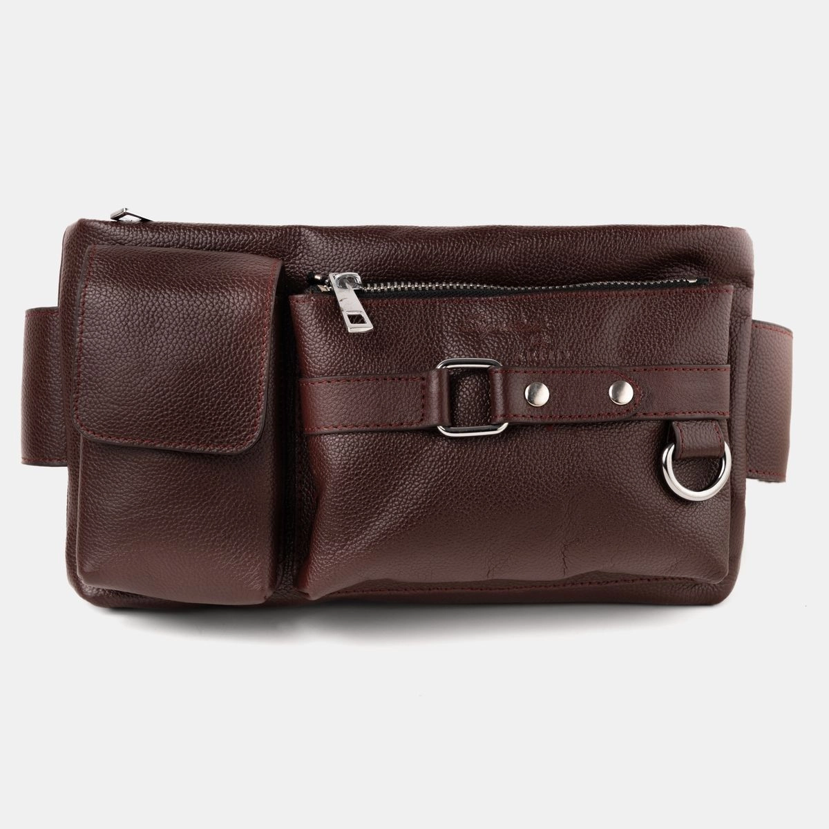 Maroon waist ADM bag