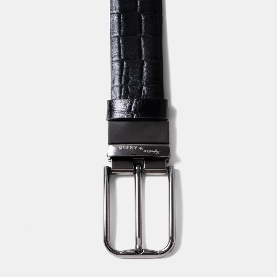 Croc Dice Square Edge Buckle Belt