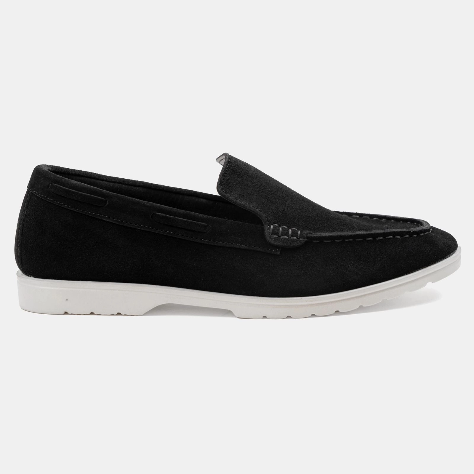 Lightweight Black Suede Comfy Loafer