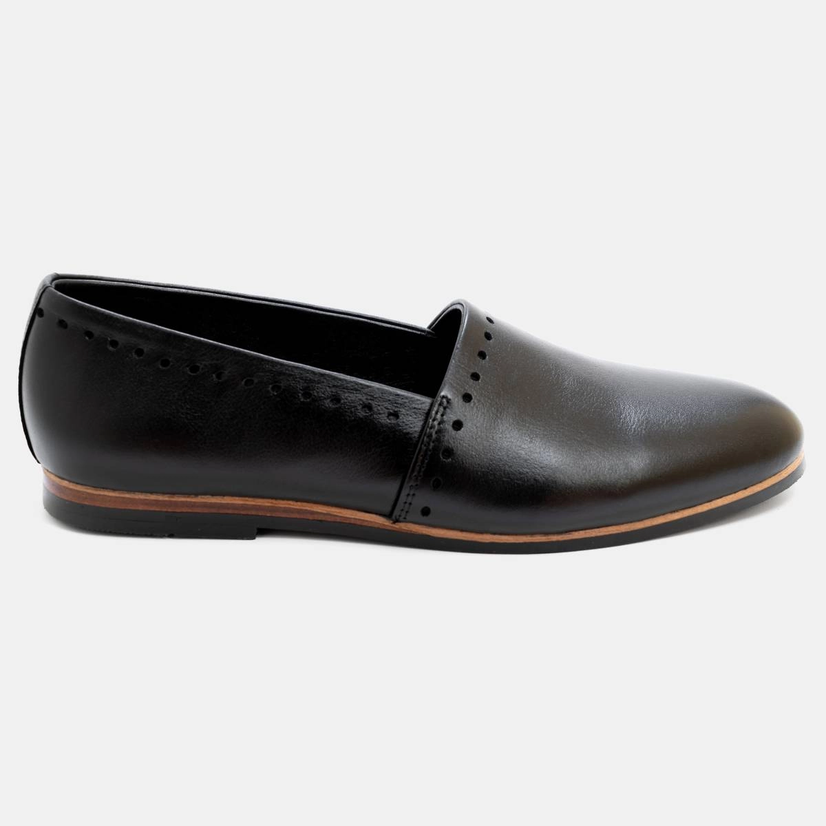 Mule Style Black Loafer