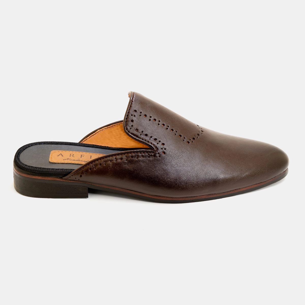 Leather Punch Half Shoe